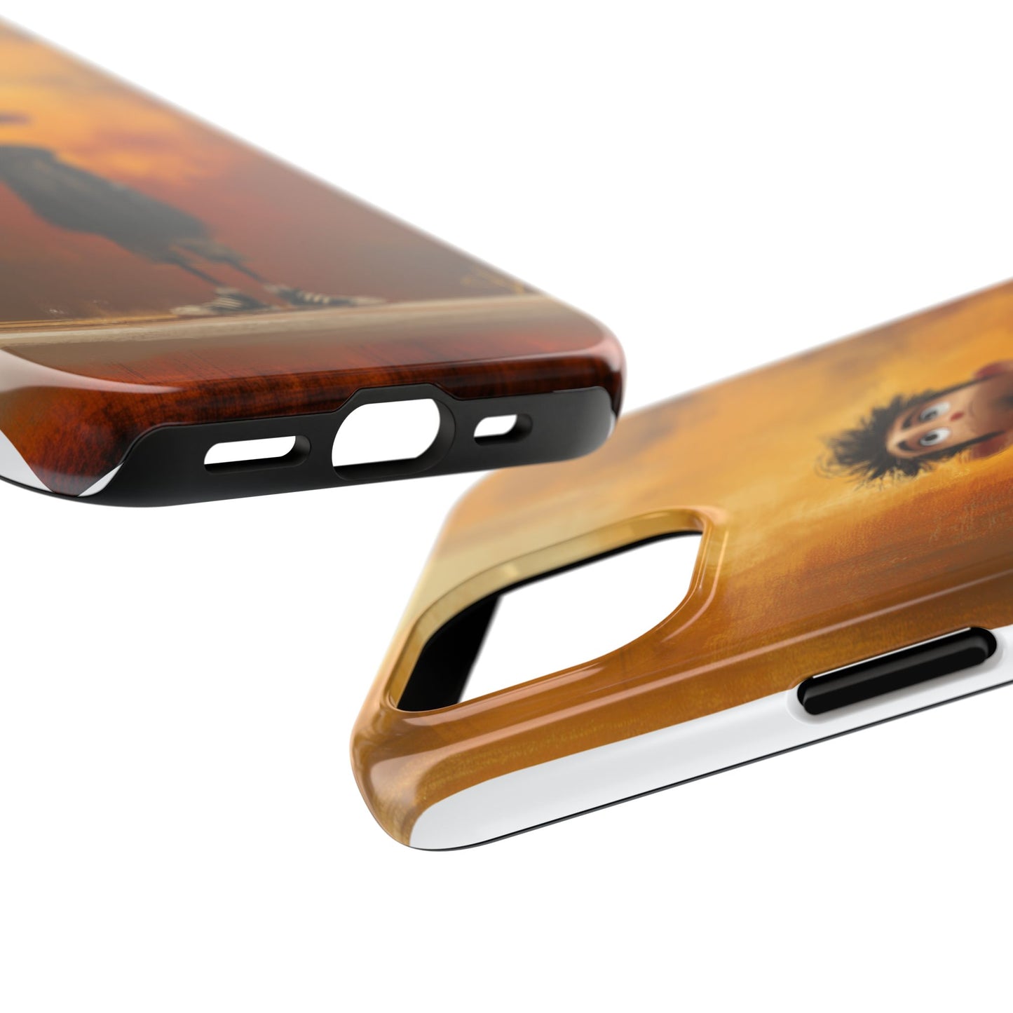 Unique Tough Phone Cases with Artistic Boy Design - Perfect for Kids and Teens