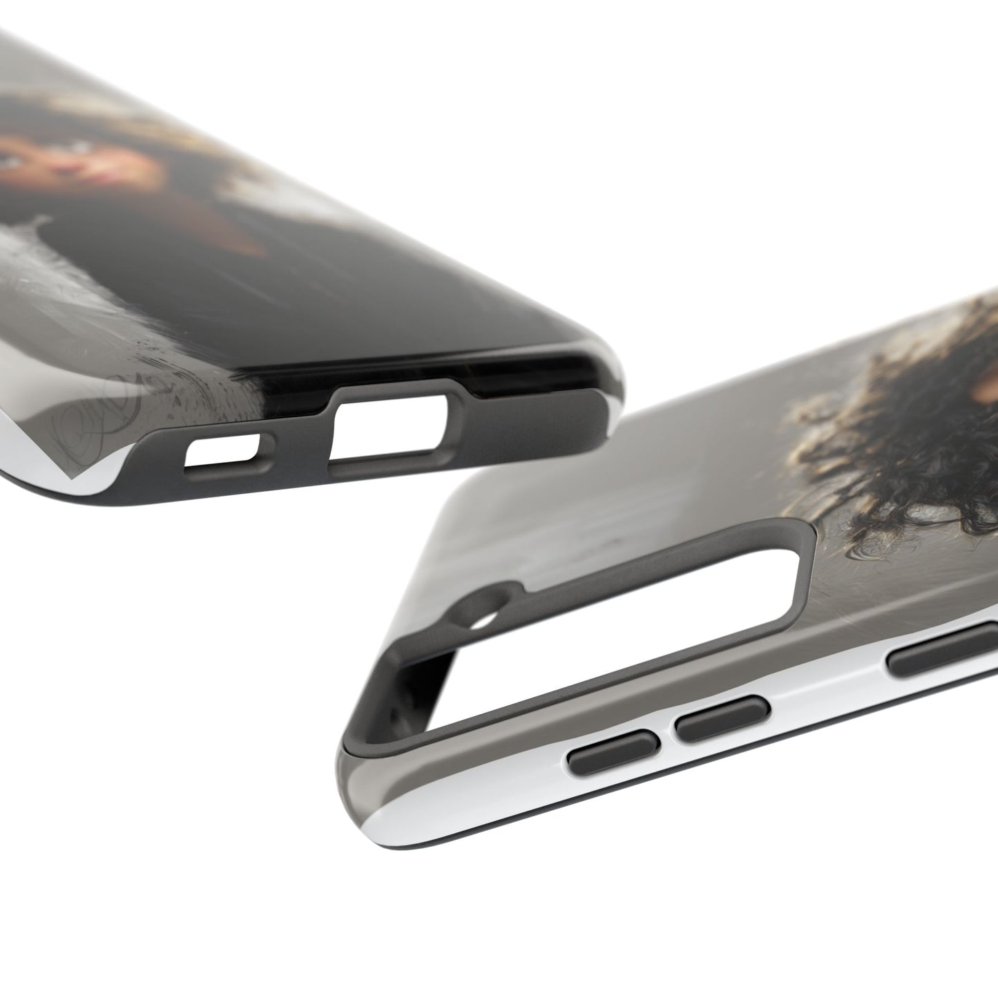 Artistic Tough Phone Case - Unique Character Design for Creative Souls