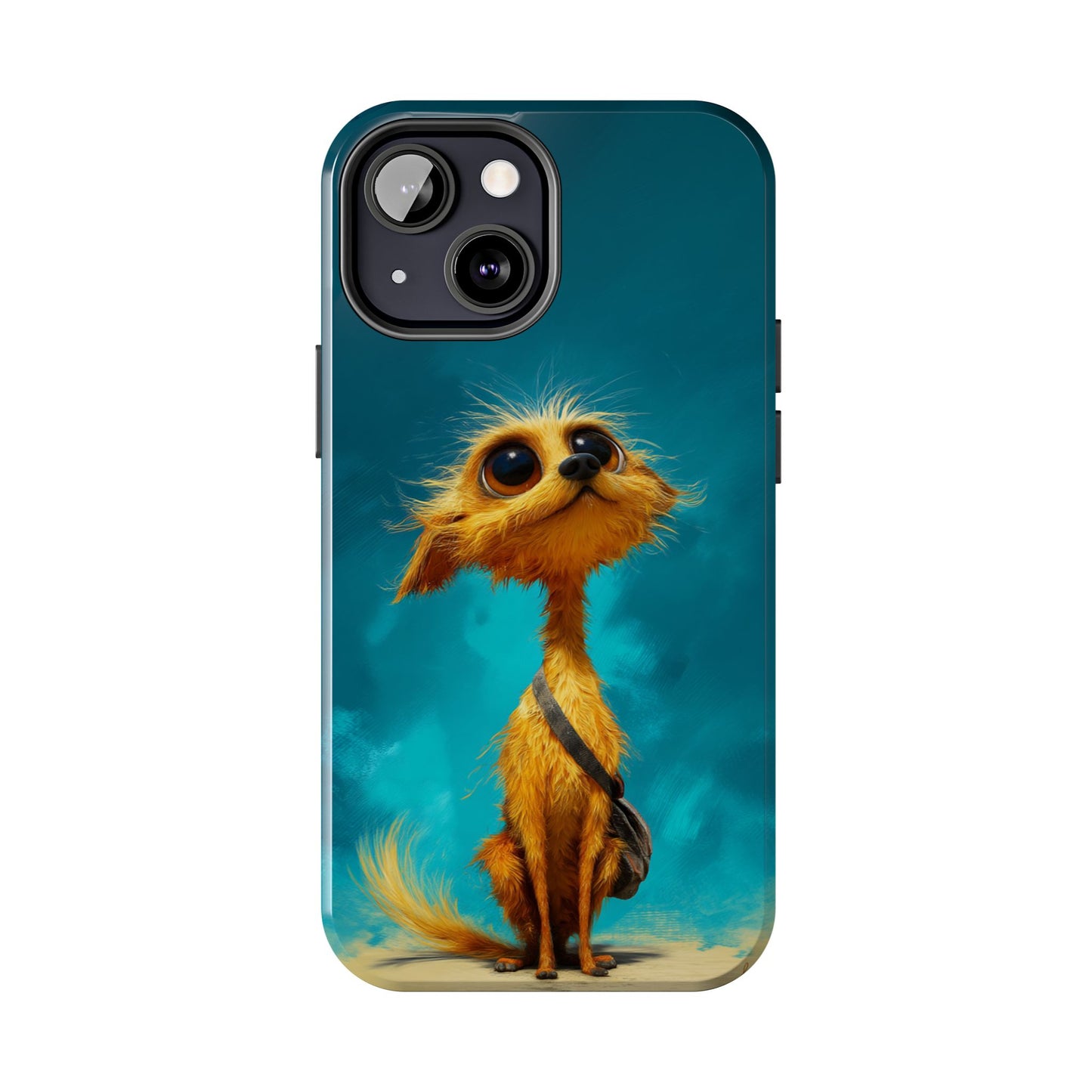 Whimsical Dog Art Tough Phone Case - Durable and Stylish Protection for Pet Lovers