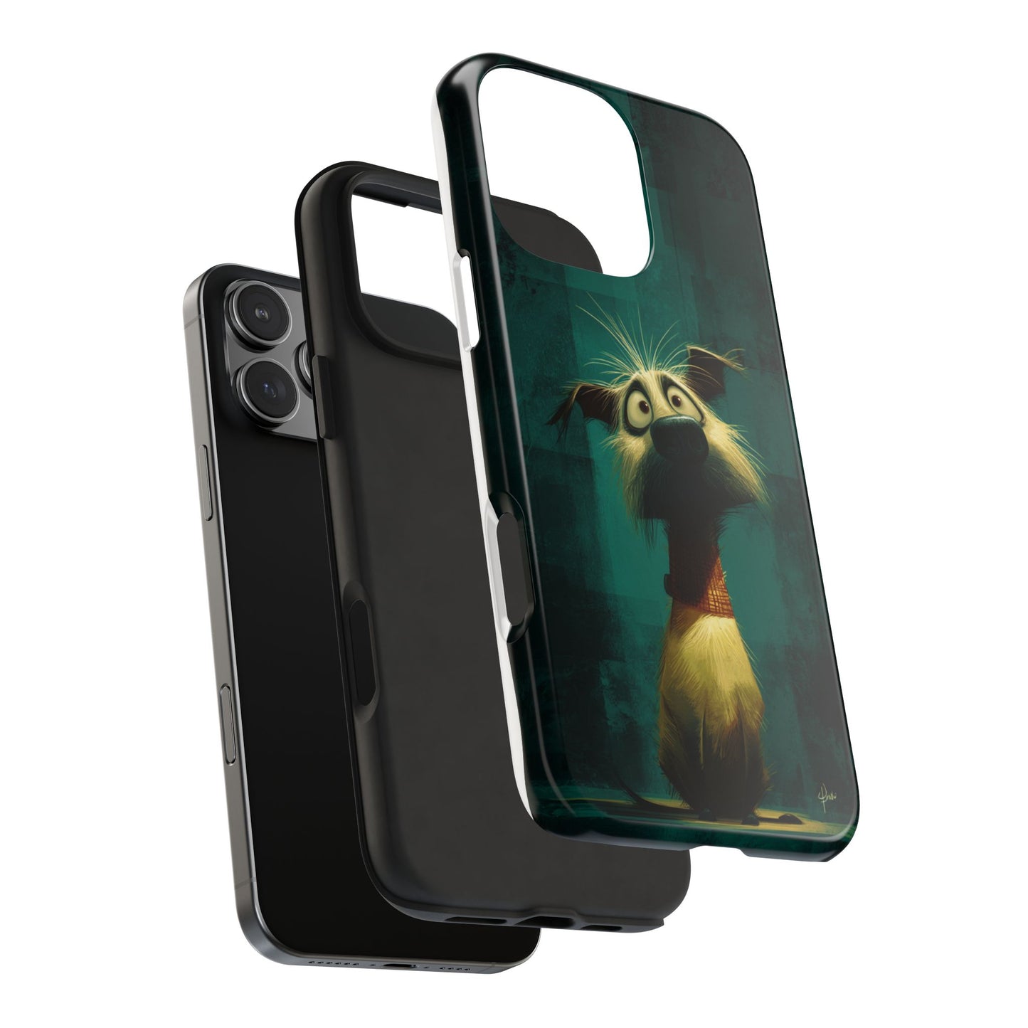 Cute Pet-Inspired Tough Phone Case - Ideal for Animal Lovers