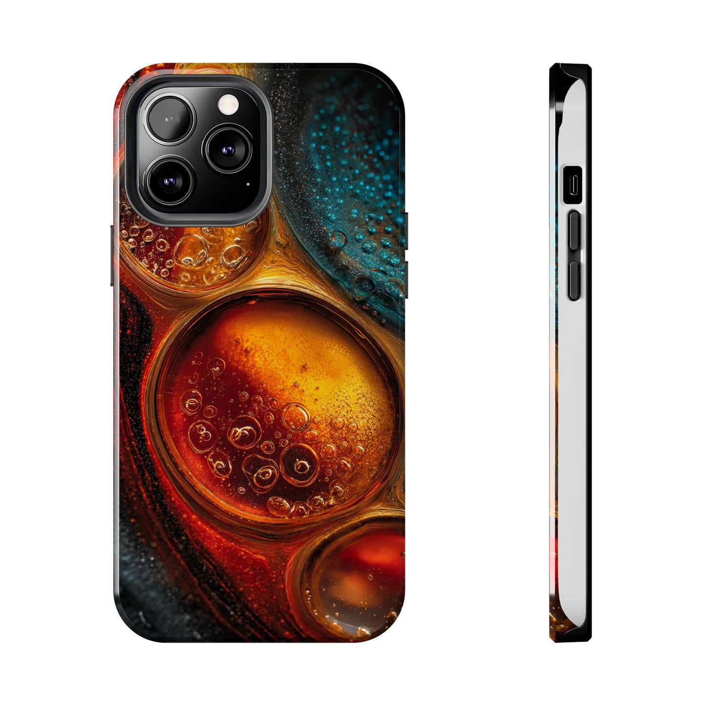 Vibrant Abstract Tough Phone Case – Bubble Design for Ultimate Protection