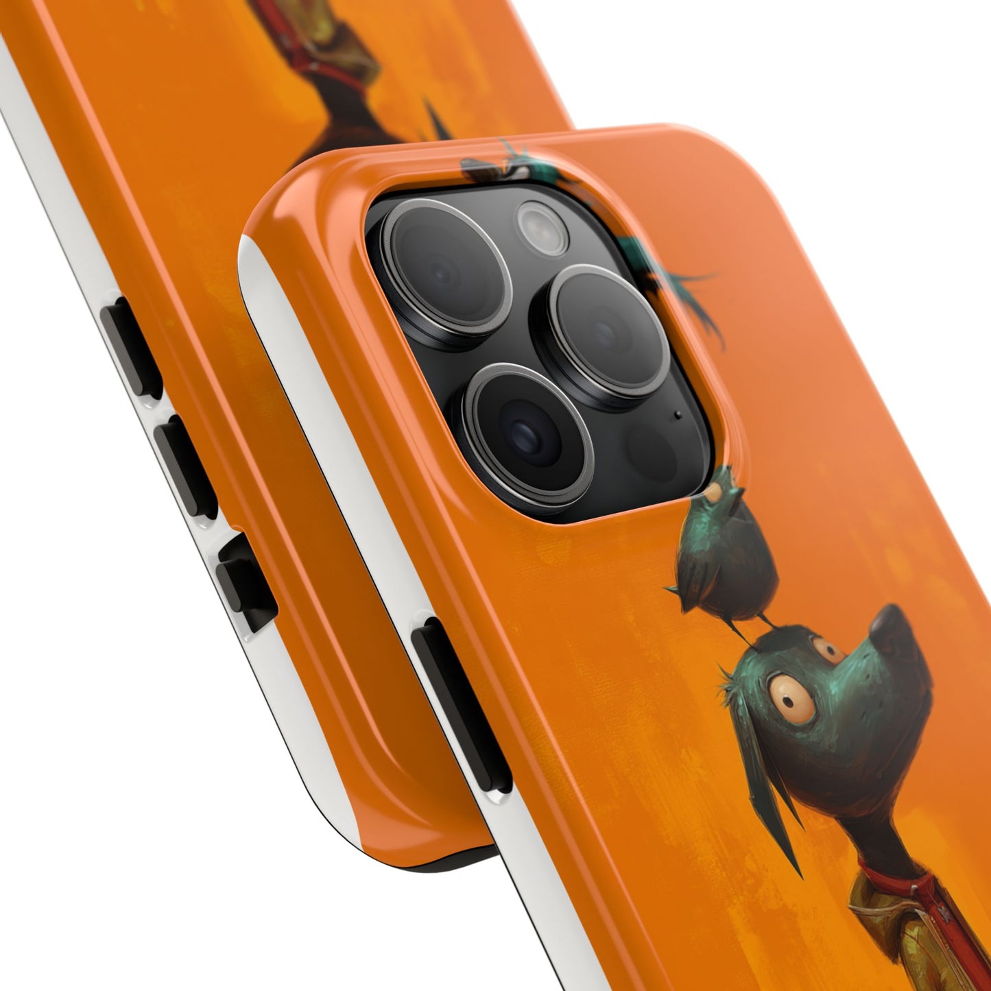 Fun Dog & Bird Tough Phone Cases - Quirky Animal Art for Pet Lovers