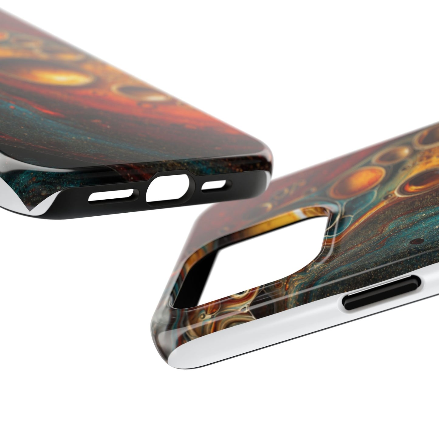 Abstract Art Tough Phone Case - Unique Colorful Design