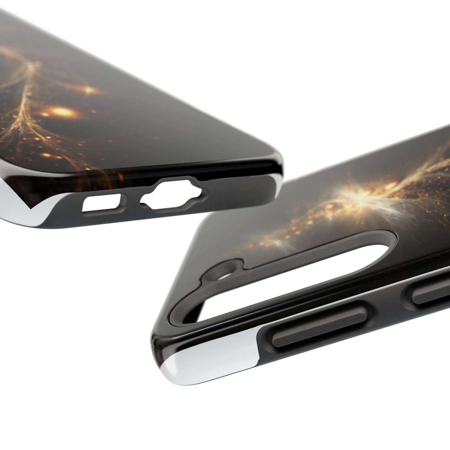 Cosmic Glow Tough Phone Case - Galaxy Design for Sci-Fi Lovers