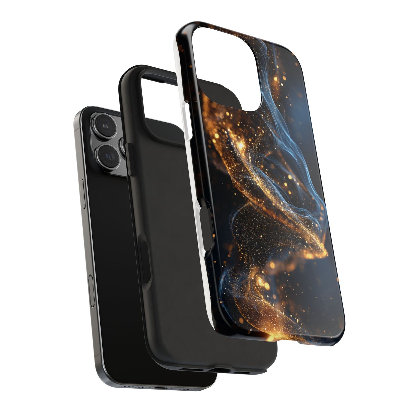 Elegant Gold Swirl Tough Phone Case – Durable & Stylish Protection for Your Device