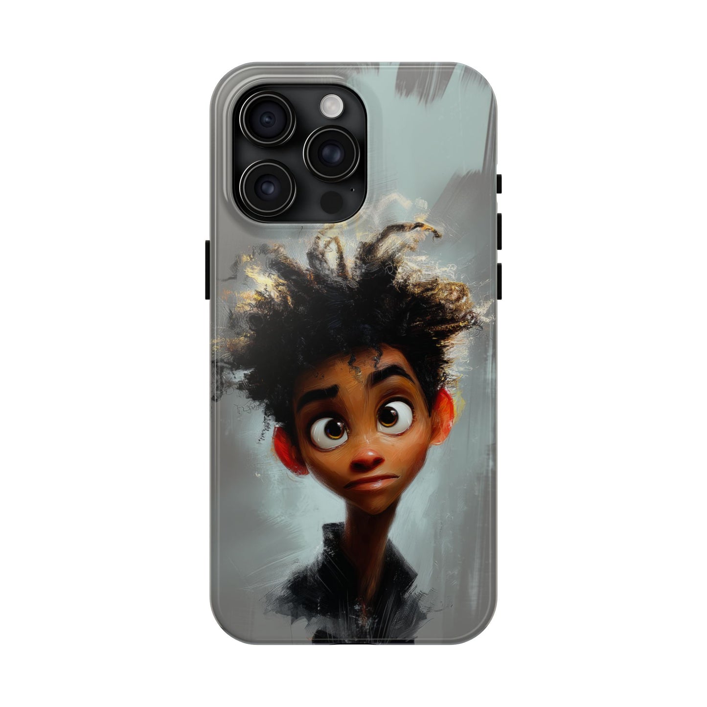 Artistic Tough Phone Case - Unique Design with Character - Great Gift Idea