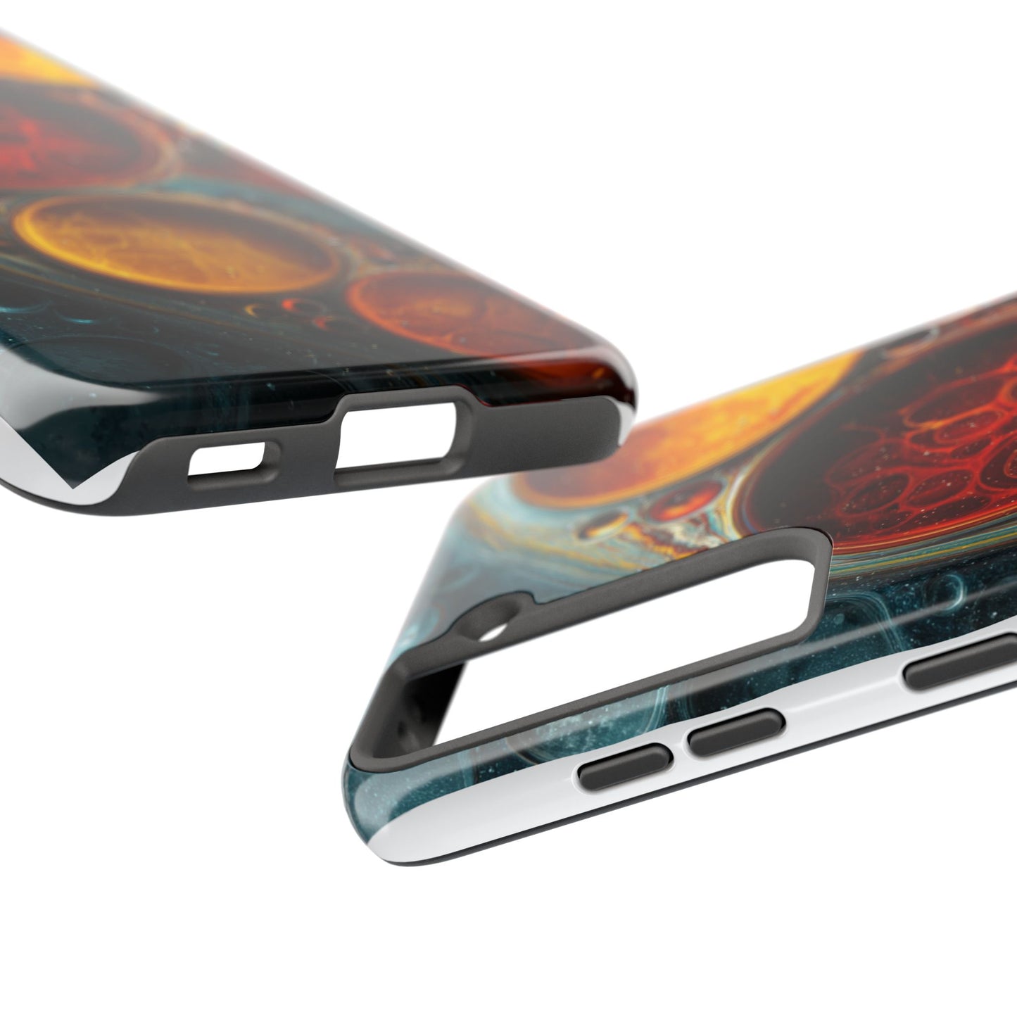 Vibrant Abstract Tough Phone Case - Durable Protection with Artistic Design