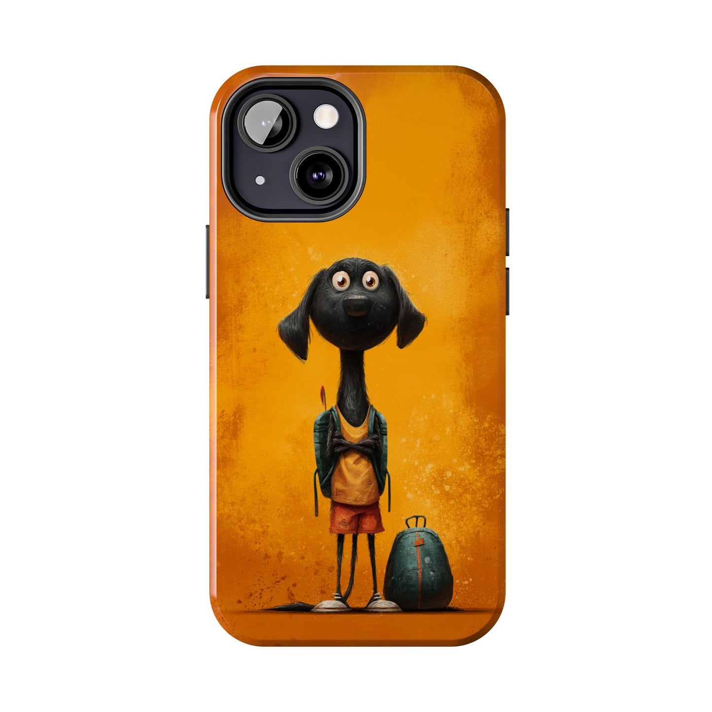 Cute Dog Art Tough Phone Case for Animal Lovers