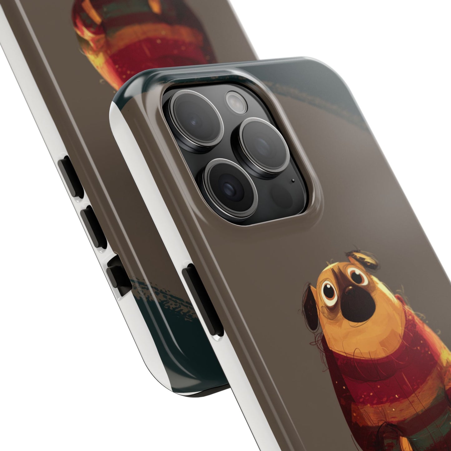 Cute Pug Tough Phone Case - Durable & Stylish Protection for Pet Lovers