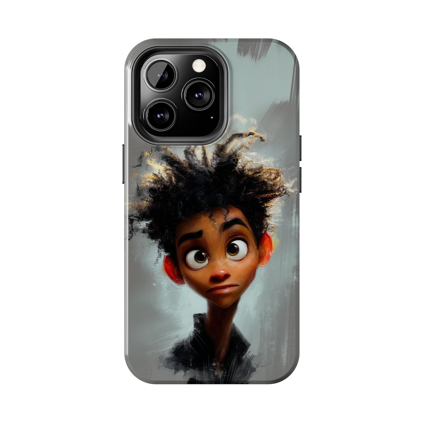 Artistic Tough Phone Case - Unique Design with Character - Great Gift Idea