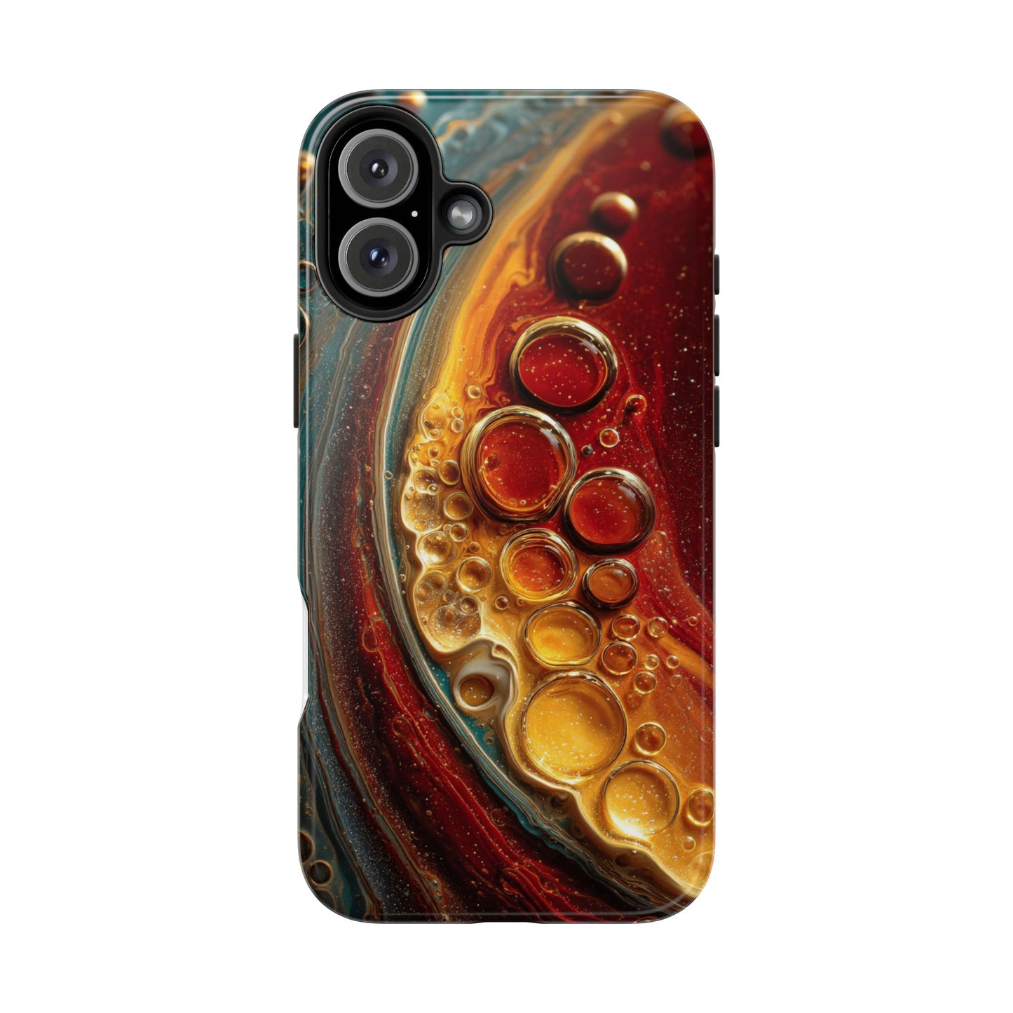 Artistic Tough Phone Case - Abstract Lava Design