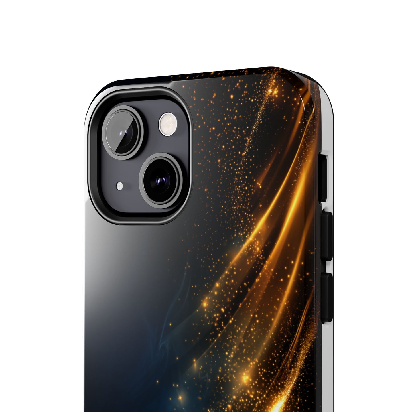 Galaxy Glitter Tough Phone Case - Shockproof Protection for iPhone