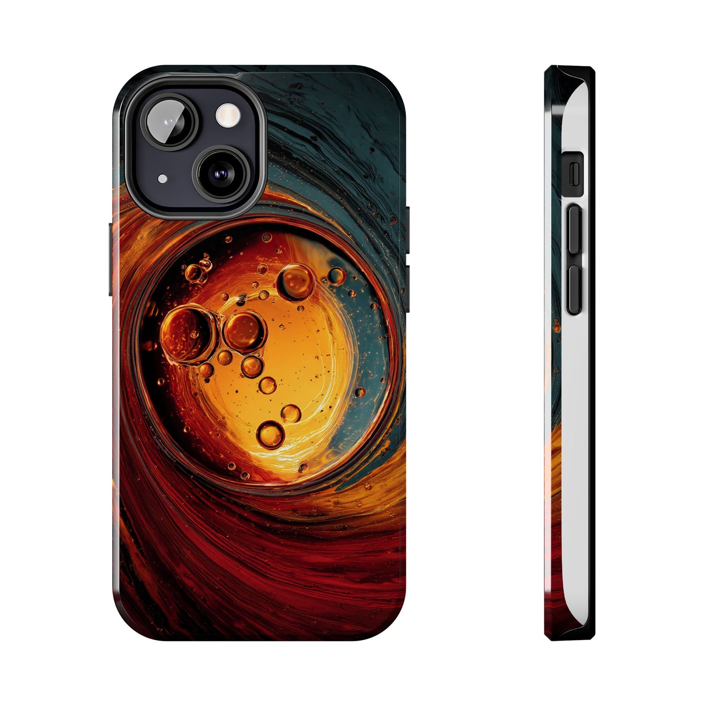 Vibrant Abstract Phone Case with Bubble Design - Tough & Stylish