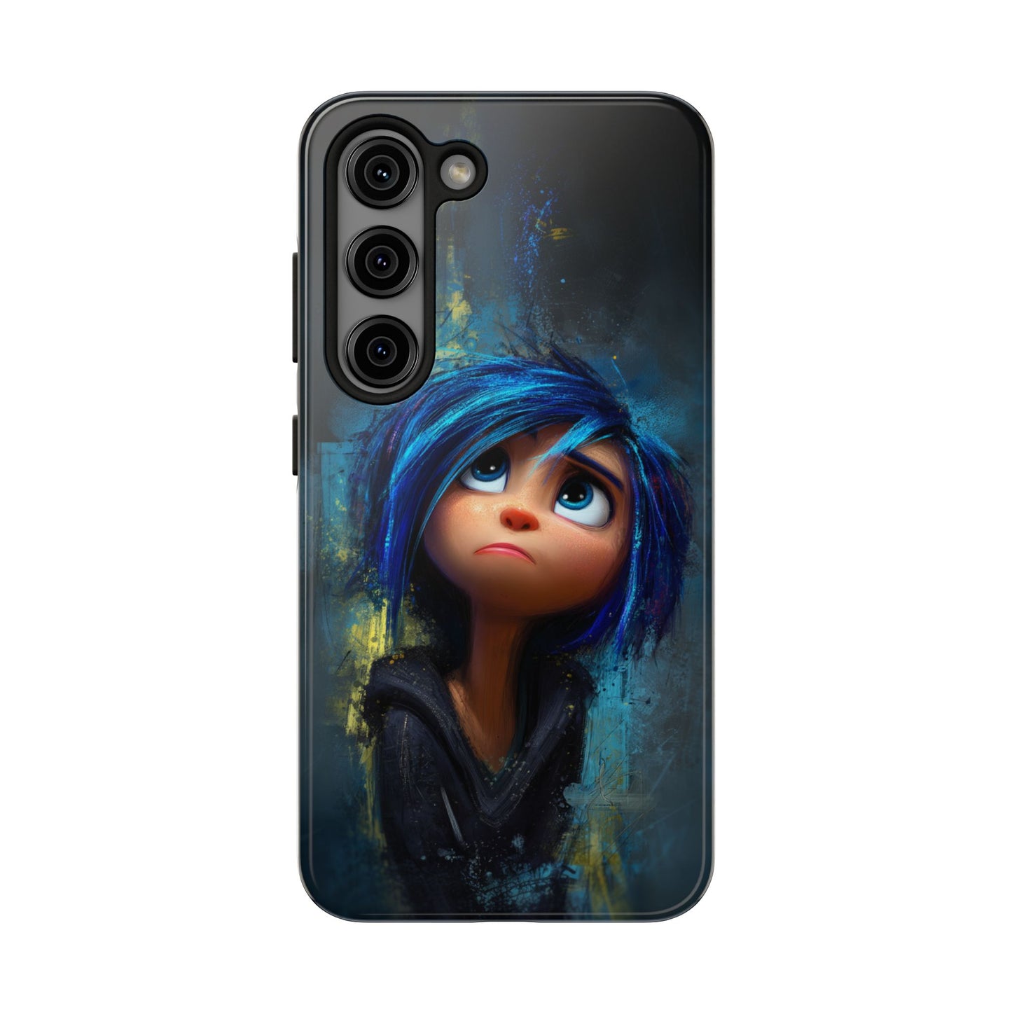 Unique Artsy Tough Phone Case – Emotional Abstract Design for Creative Souls