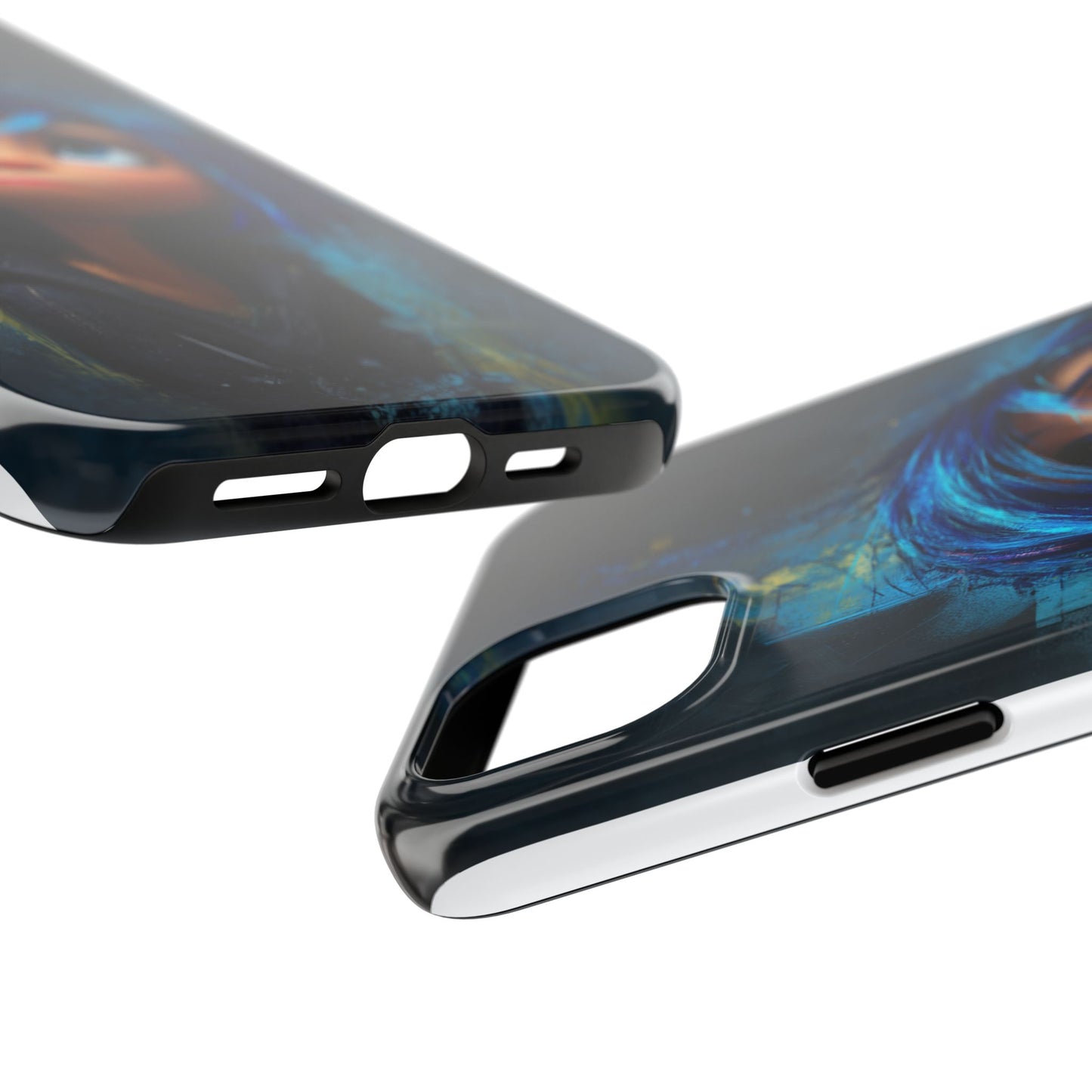 Unique Artsy Tough Phone Case – Emotional Abstract Design for Creative Souls