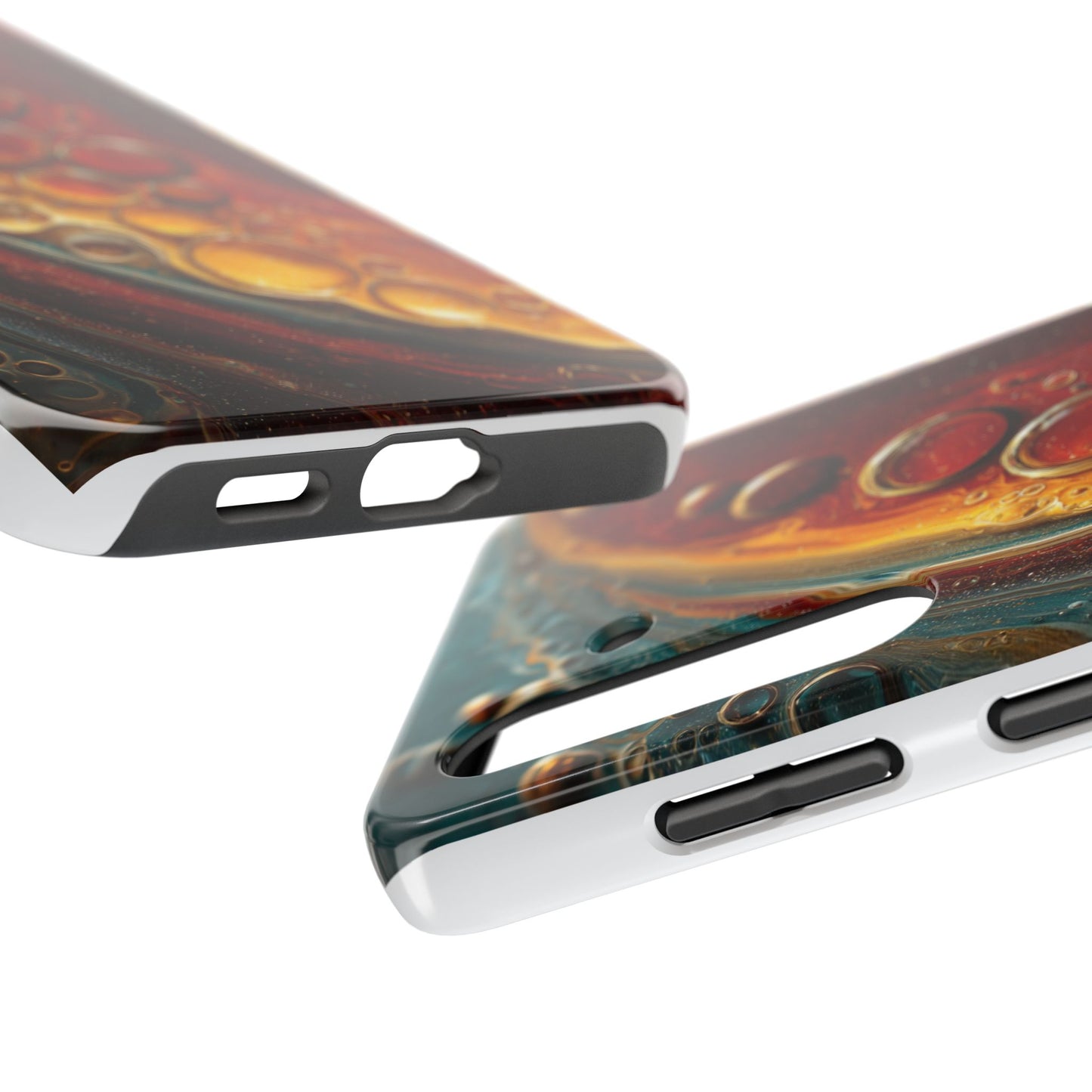 Artistic Tough Phone Case - Abstract Lava Design