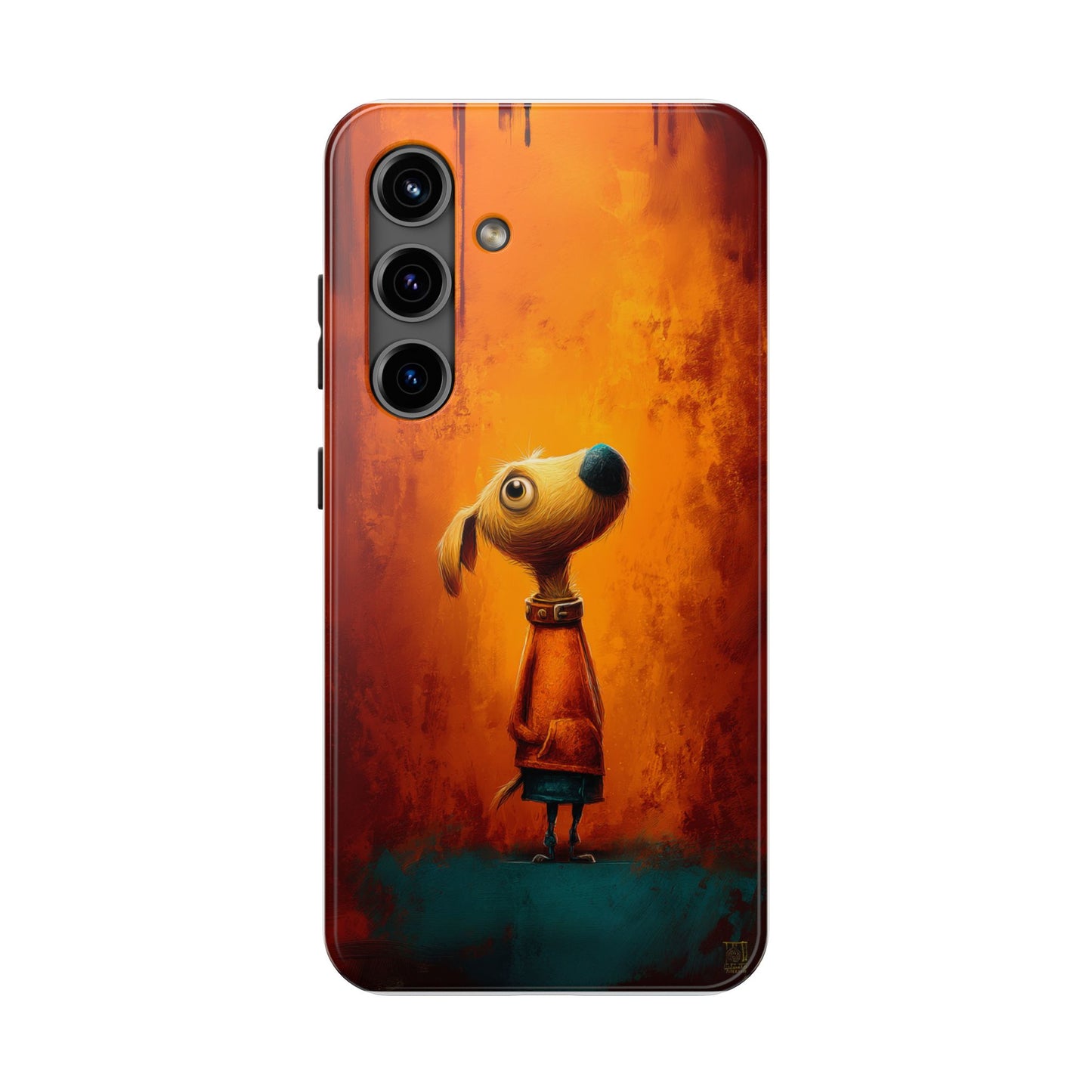 Whimsical Dog Art Tough Phone Case - Durable & Stylish Pet Lover Accessory