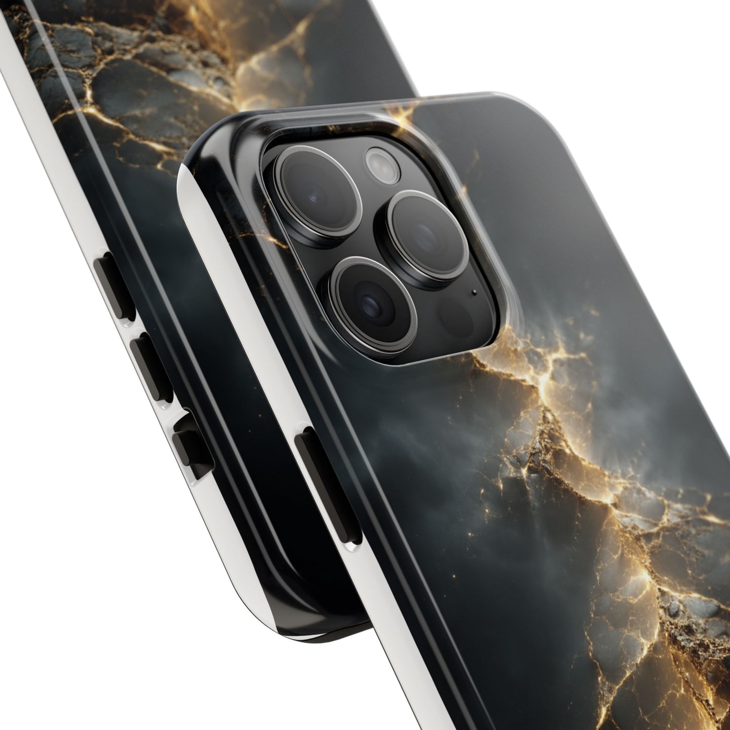 Majestic Marble Phone Case - Tough Protective Cover with Gold Veins