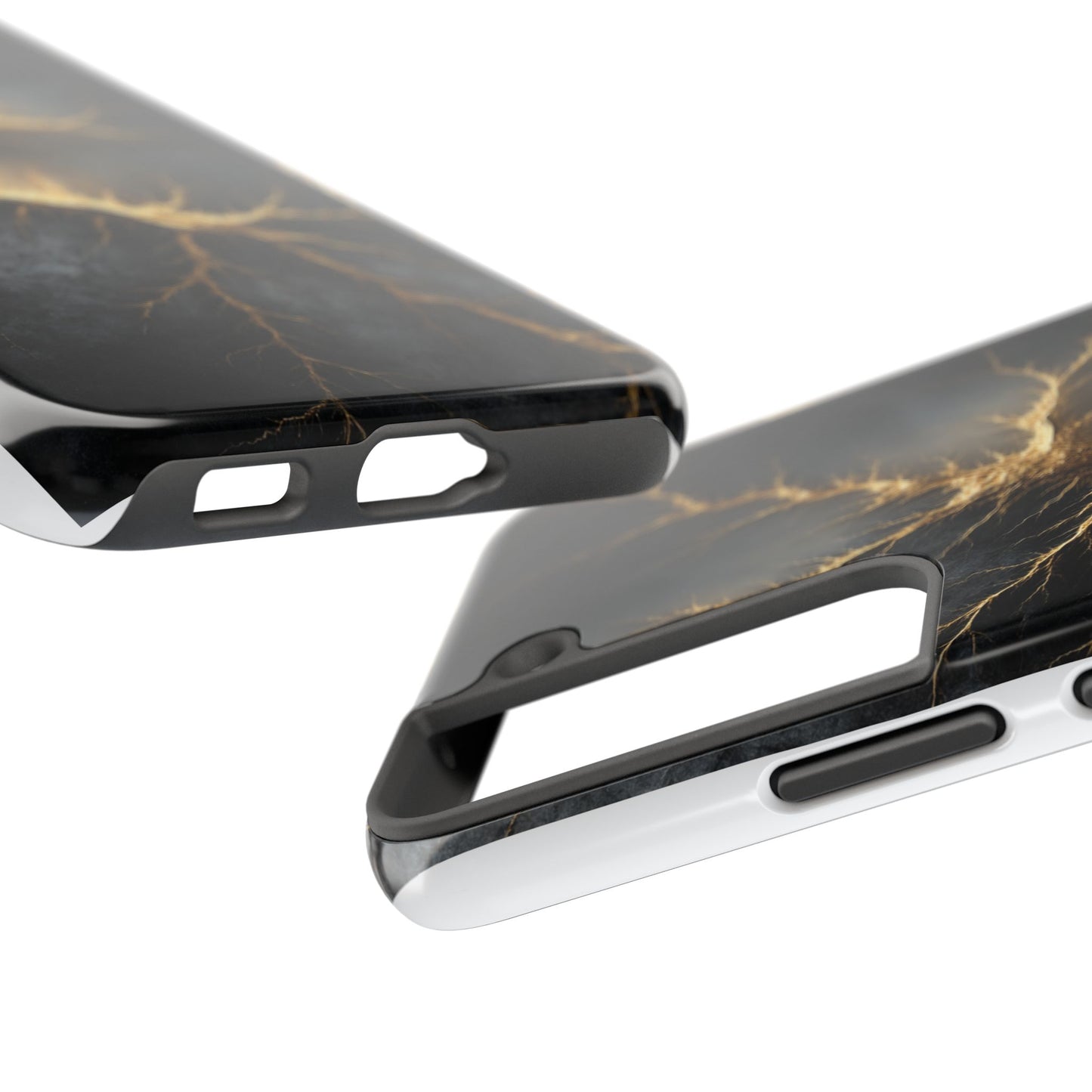 Electric Lightning Tough Phone Case - Durable Protection with Striking Design