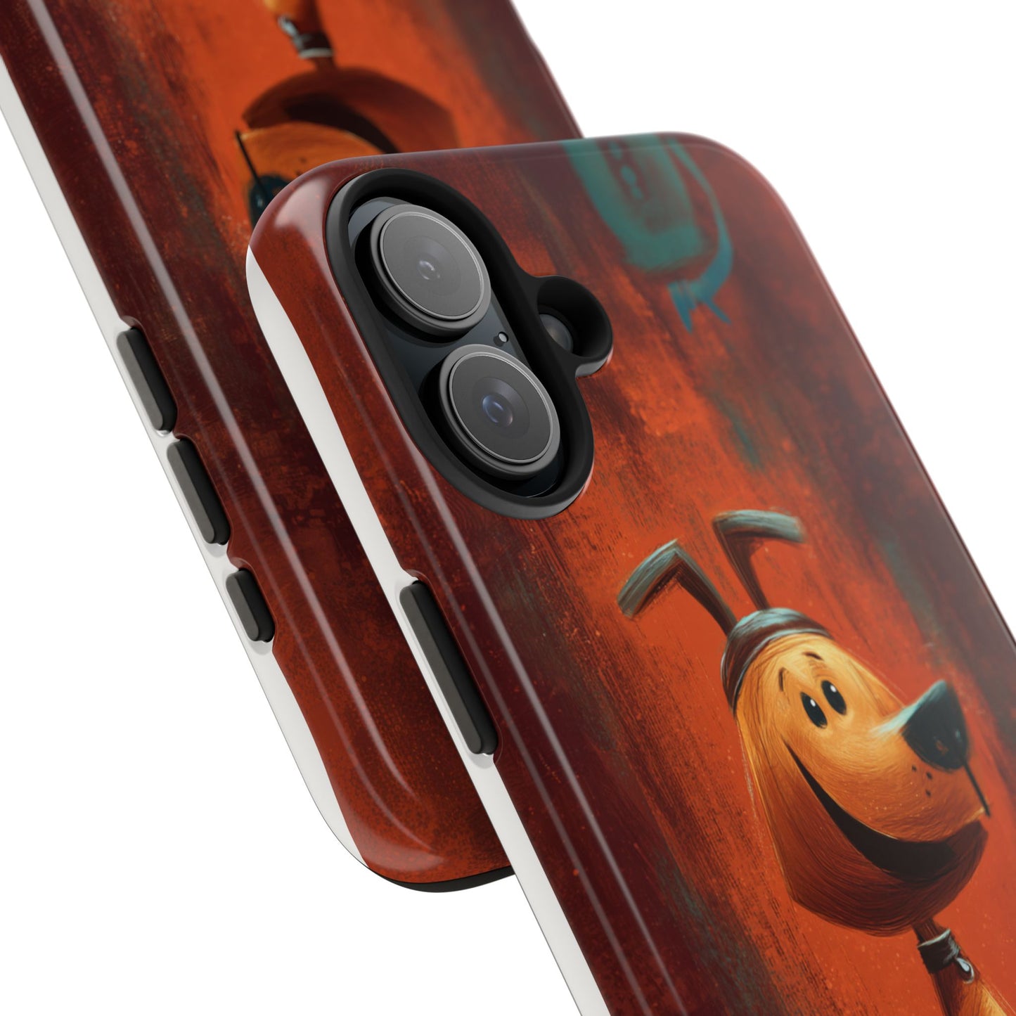Playful Dog Art Tough Phone Case - Perfect for Pet Lovers