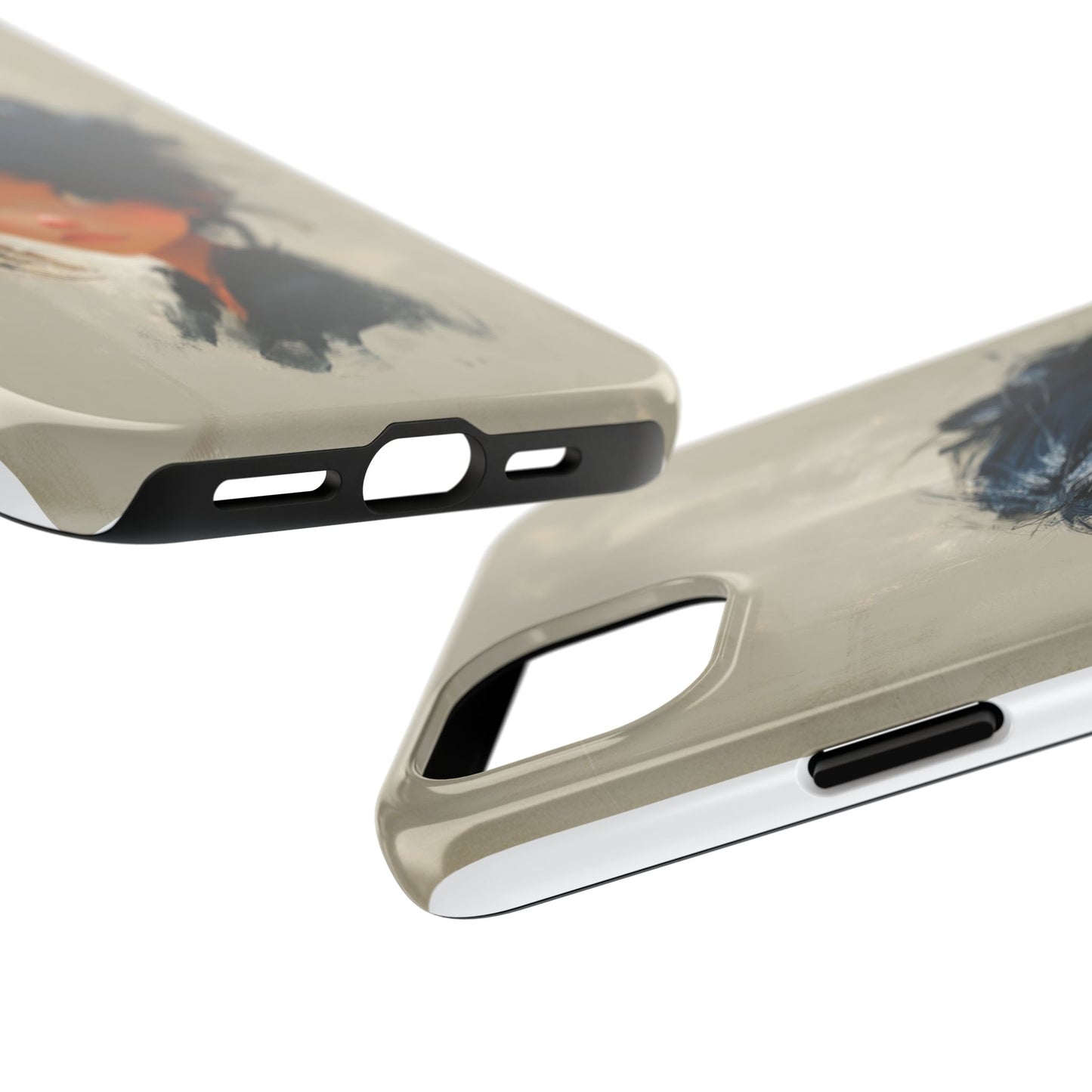 Artistic Tough Phone Case – Unique Portrait Design for Creatives