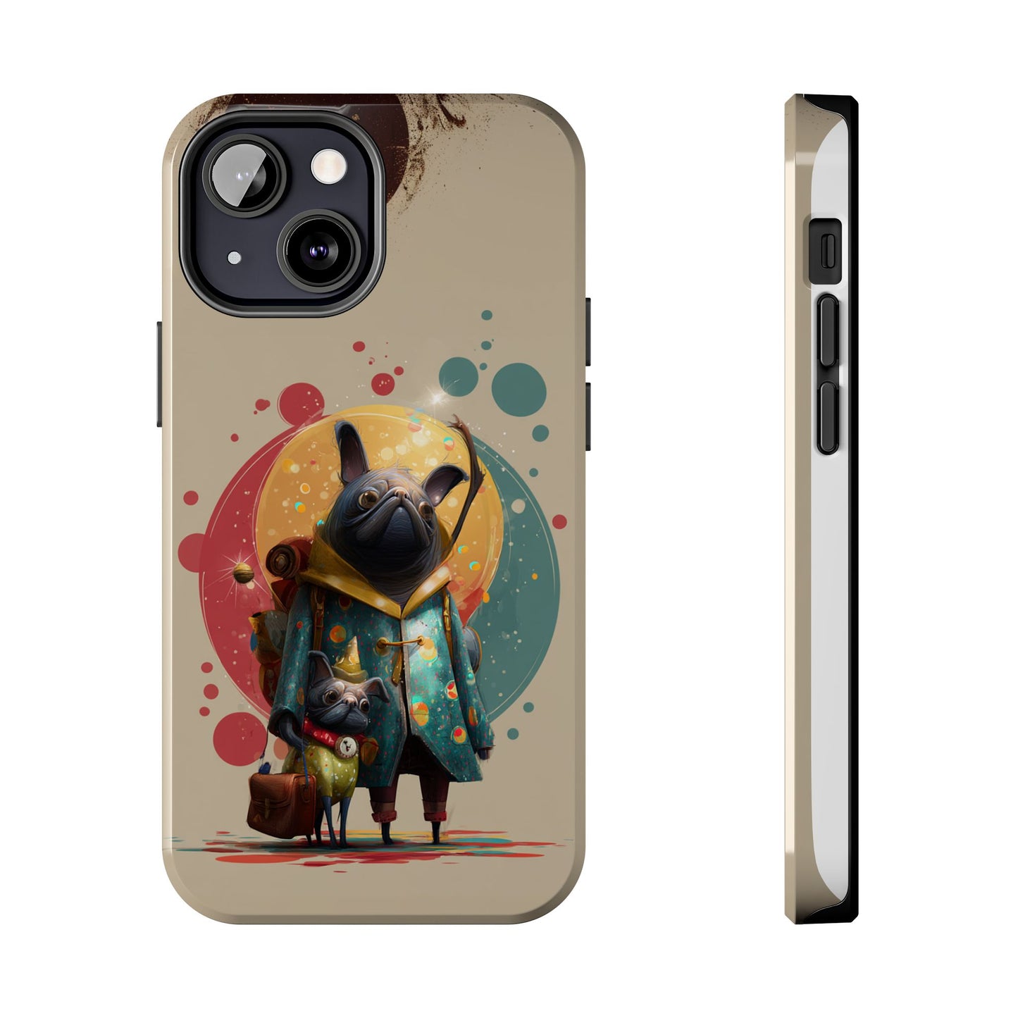 Whimsical Pet-Inspired Tough Phone Case - Perfect for Animal Lovers