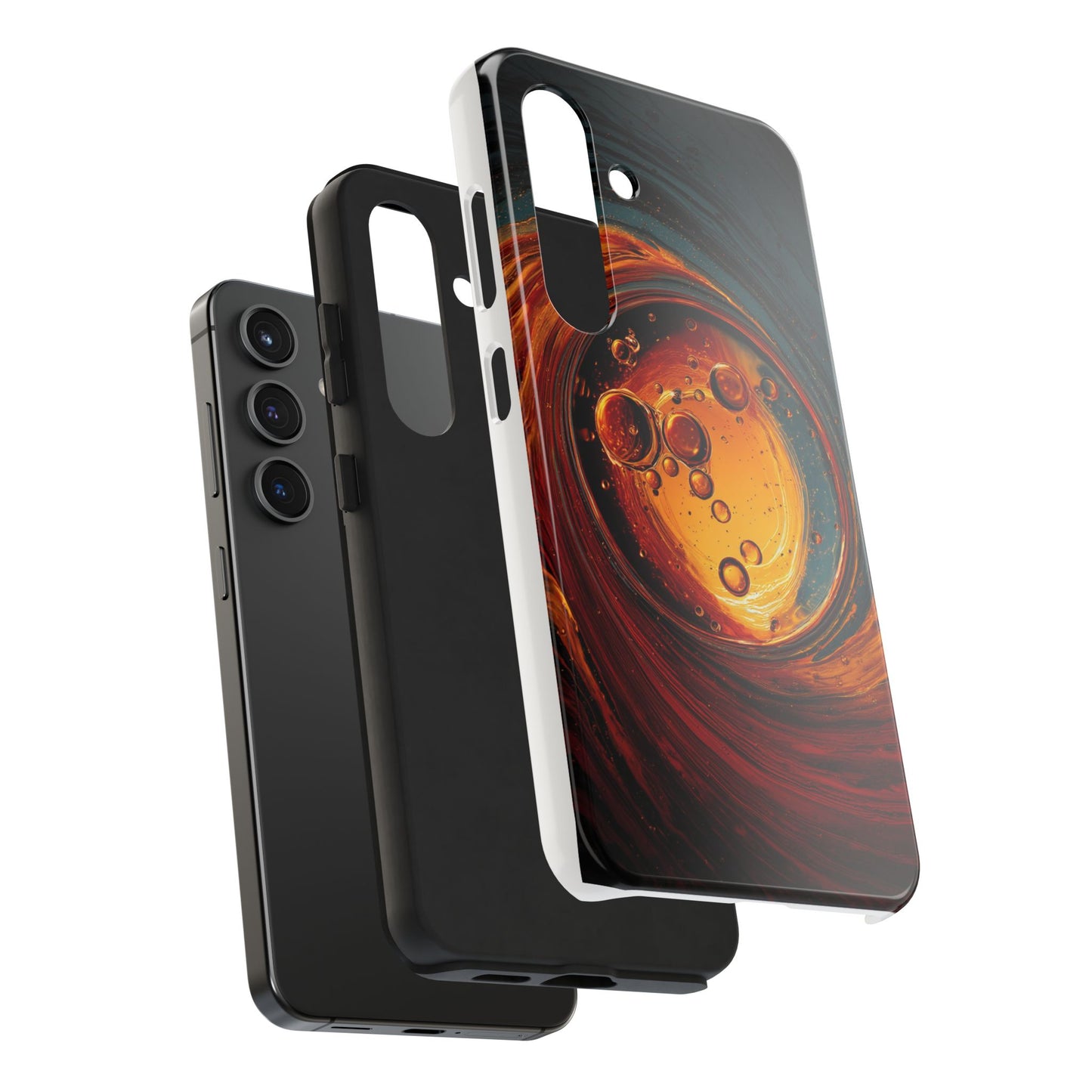 Vibrant Abstract Phone Case with Bubble Design - Tough & Stylish