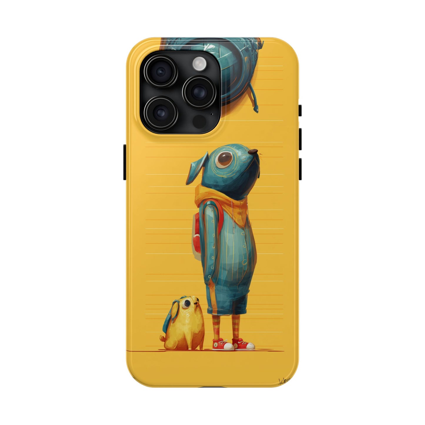 Colorful Animal Art Tough Phone Case - Perfect for Pet Lovers & Kids
