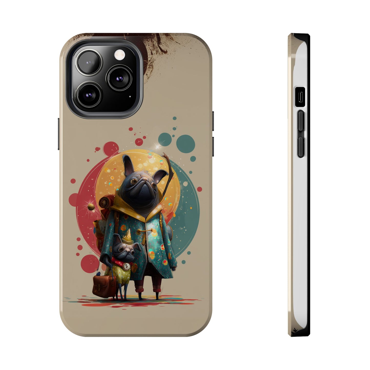 Whimsical Pet-Inspired Tough Phone Case - Perfect for Animal Lovers
