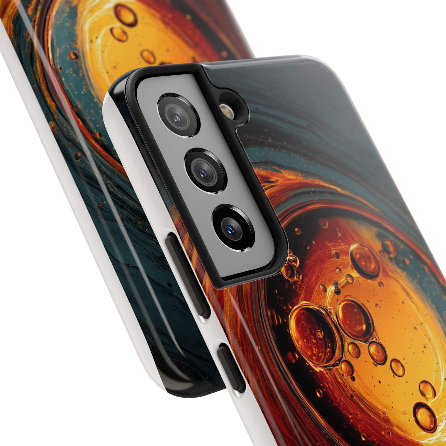 Vibrant Abstract Phone Case with Bubble Design - Tough & Stylish