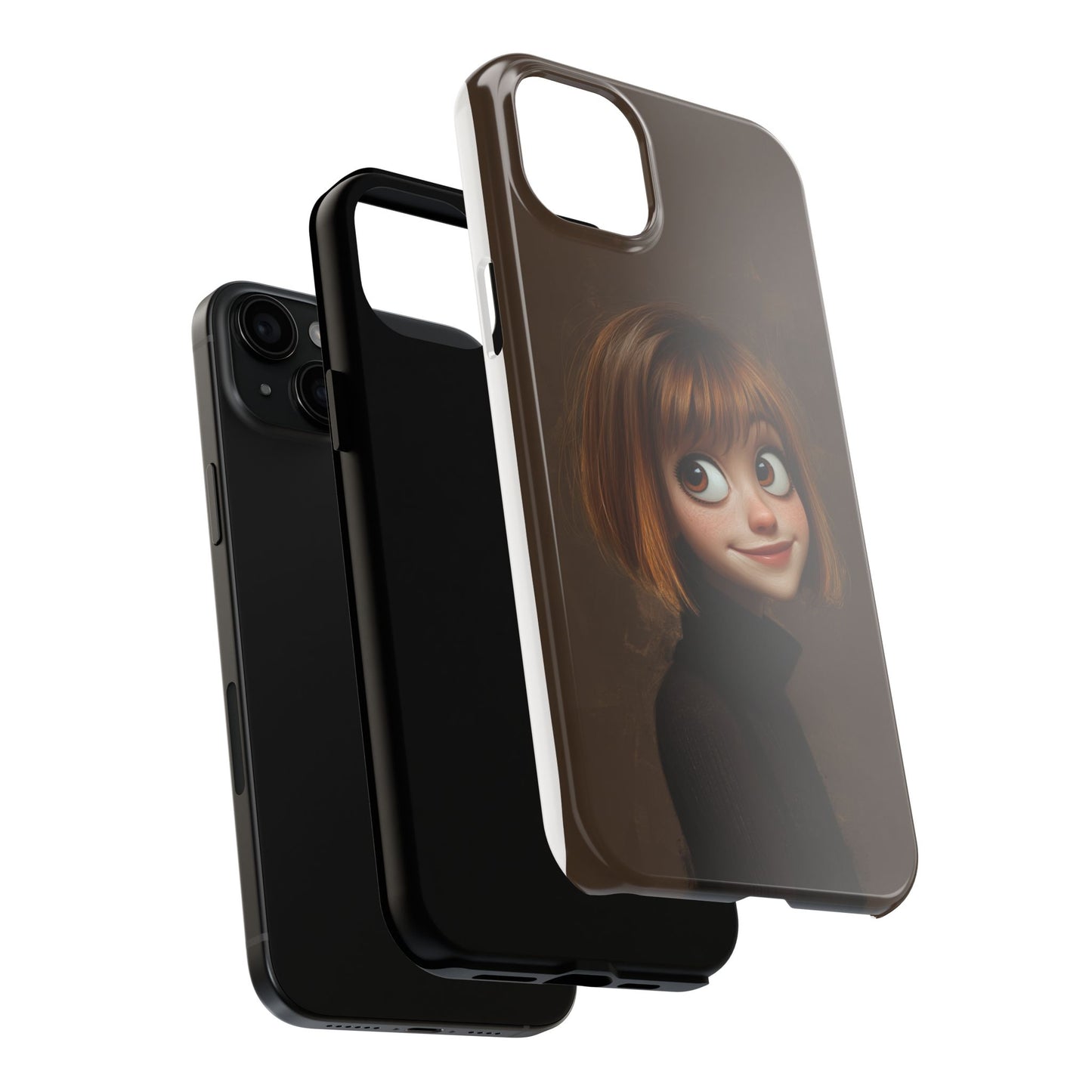 Cute Cartoon Character Tough Phone Case - Durable & Stylish Protection