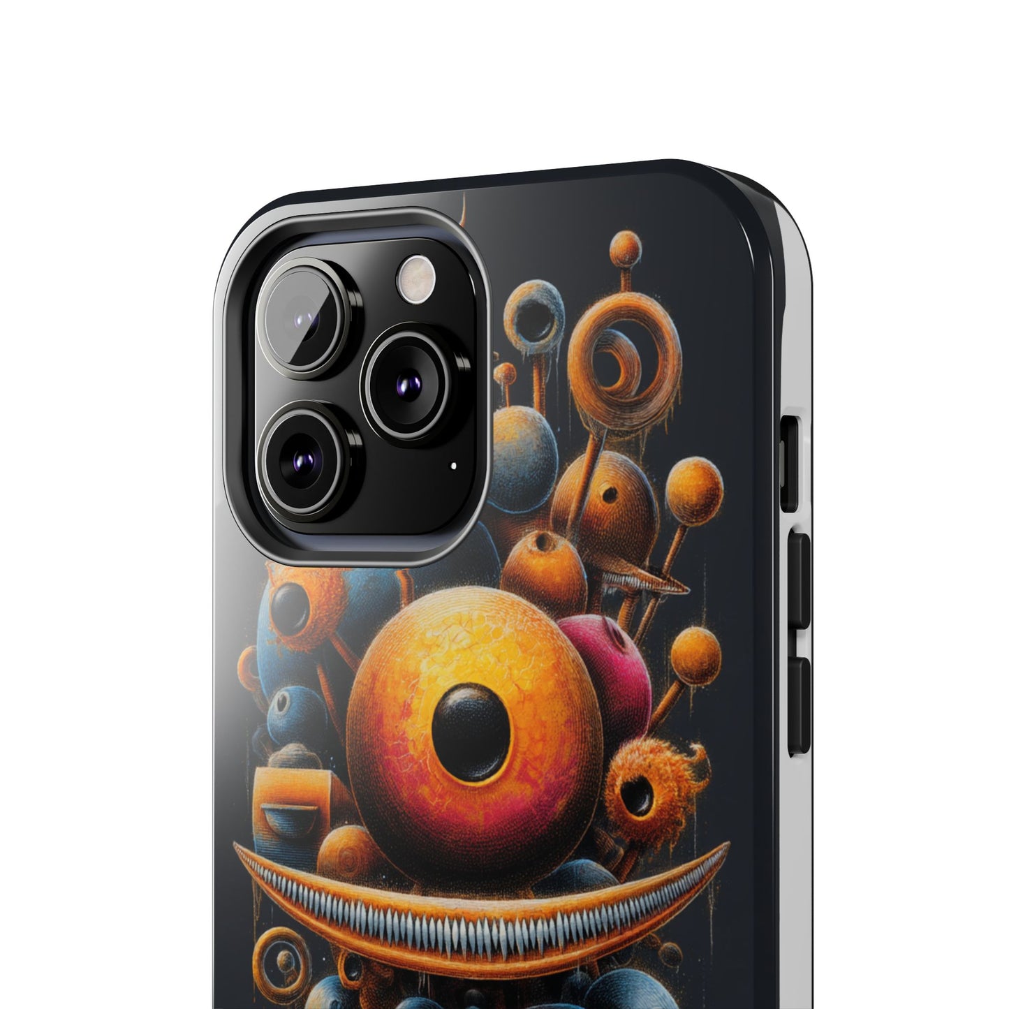Unique Tough Phone Case with Abstract Art Design