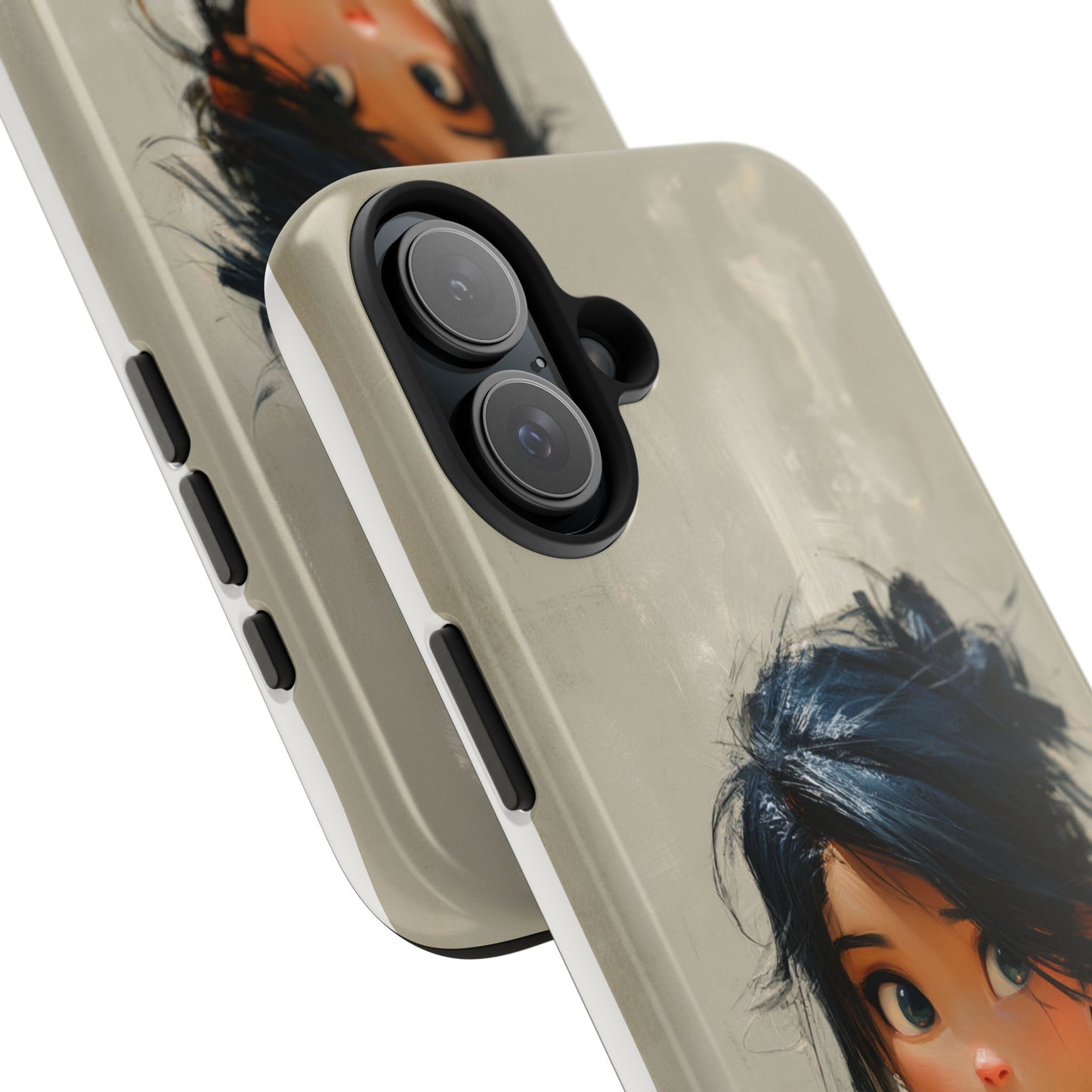 Artistic Tough Phone Case – Unique Portrait Design for Creatives