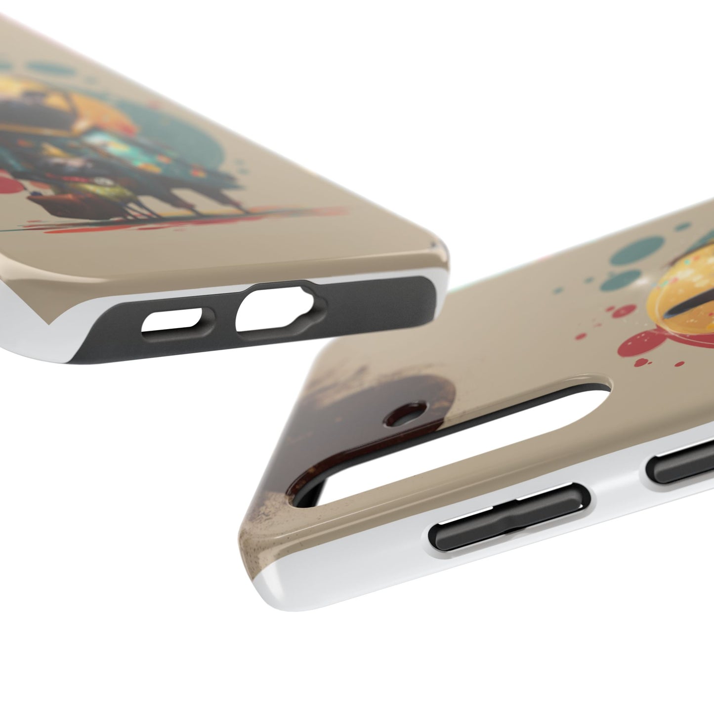 Whimsical Pet-Inspired Tough Phone Case - Perfect for Animal Lovers