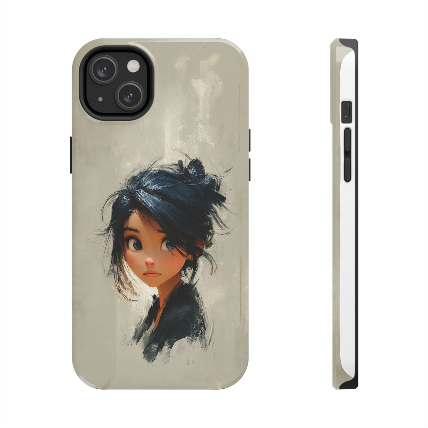 Artistic Tough Phone Case – Unique Portrait Design for Creatives