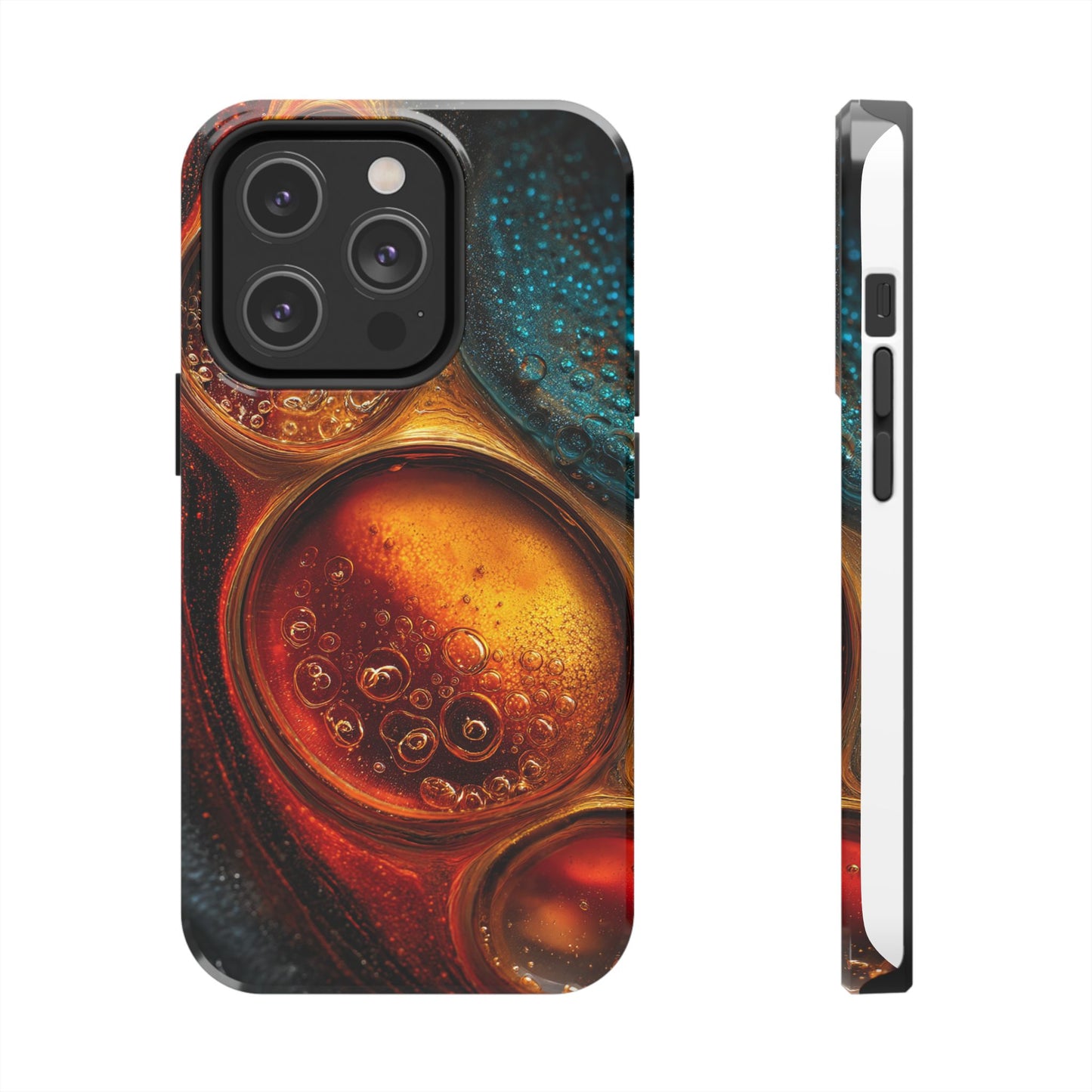Vibrant Abstract Tough Phone Case – Bubble Design for Ultimate Protection