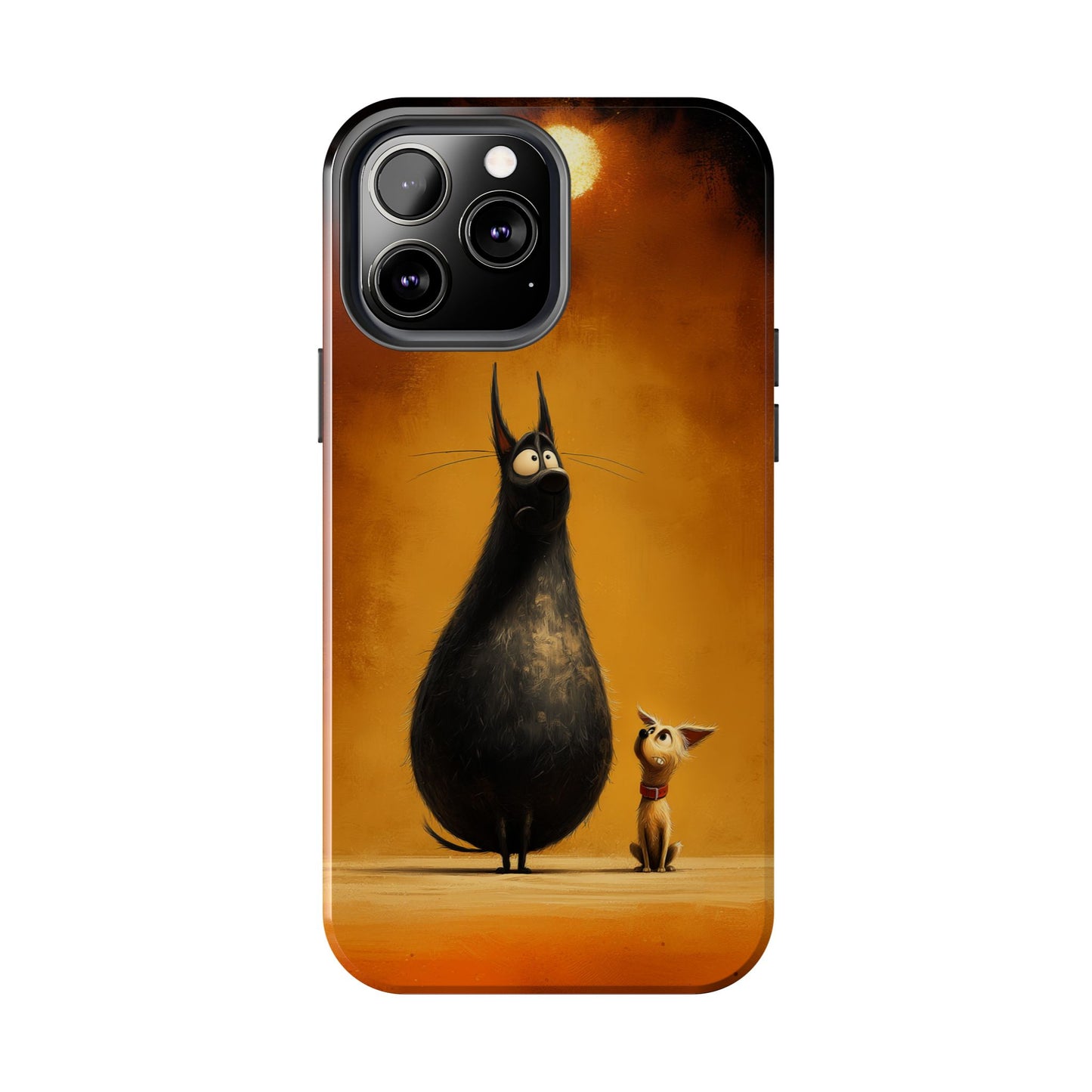 Whimsical Tough Phone Cases - Cat & Dog Design