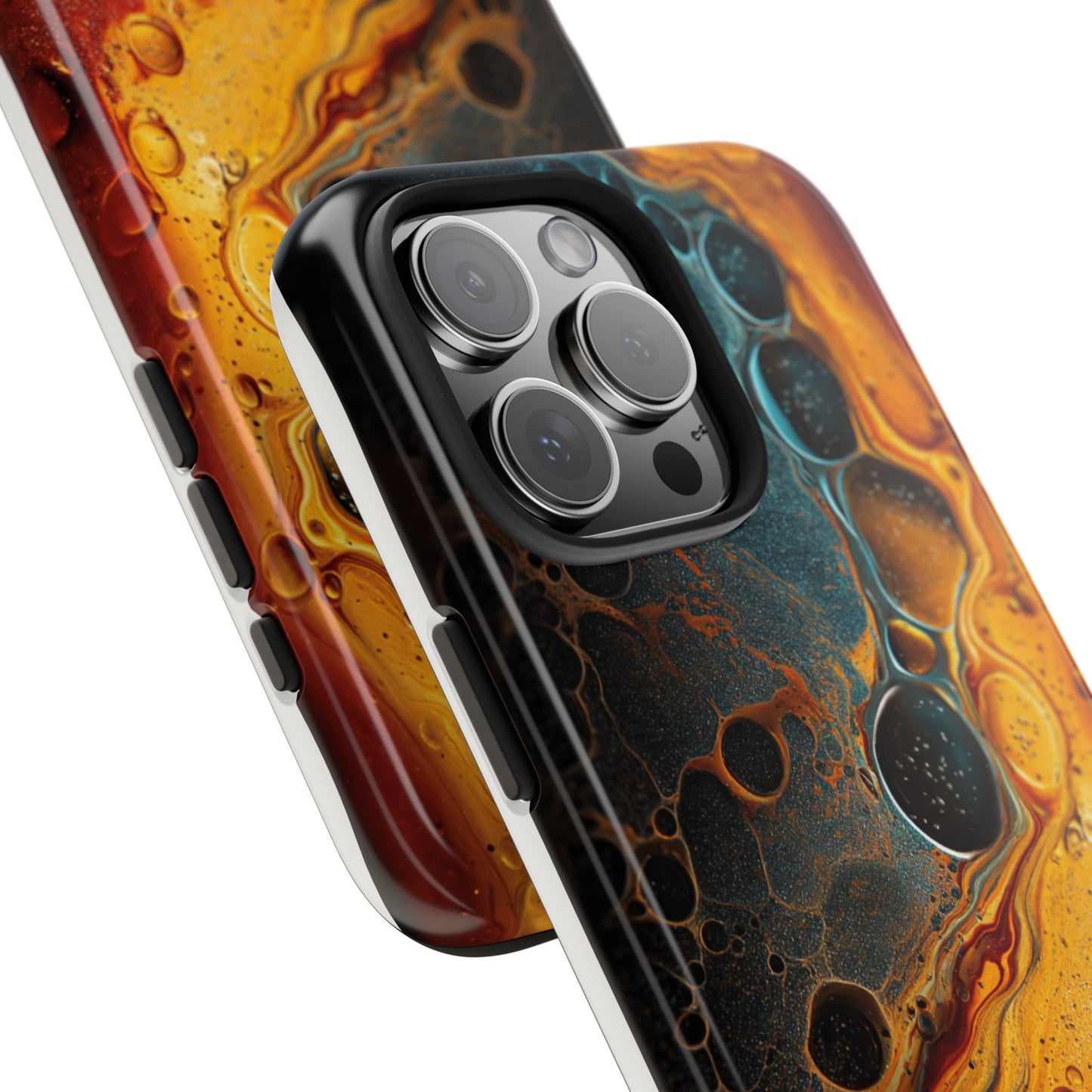 Abstract Lava Tough Phone Case - Vibrant Protective Cover for Adventurous Souls