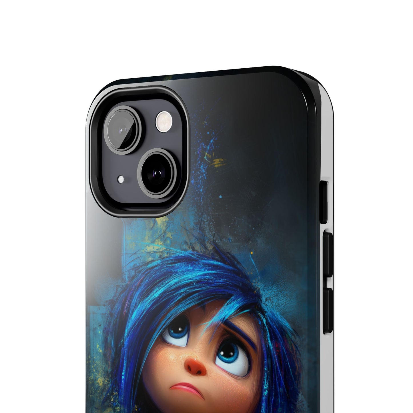 Unique Artsy Tough Phone Case – Emotional Abstract Design for Creative Souls
