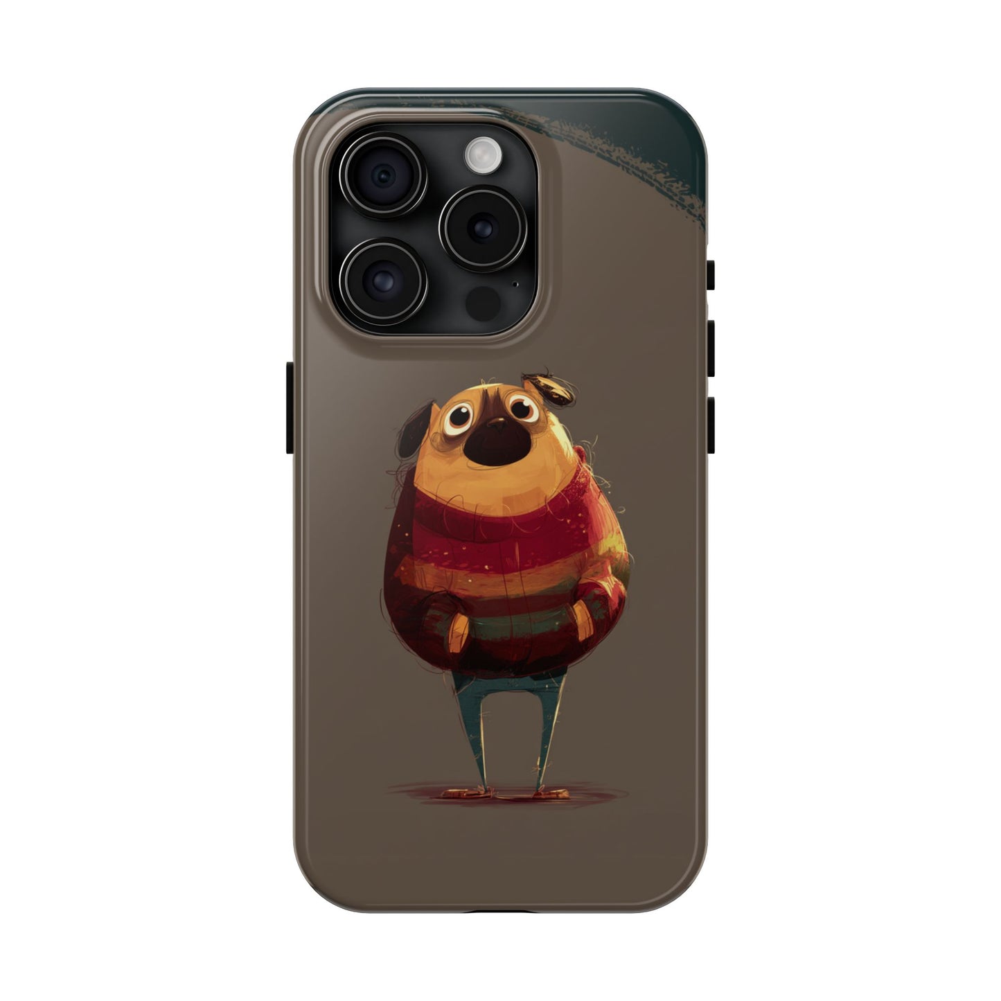 Cute Pug Tough Phone Case - Durable & Stylish Protection for Pet Lovers