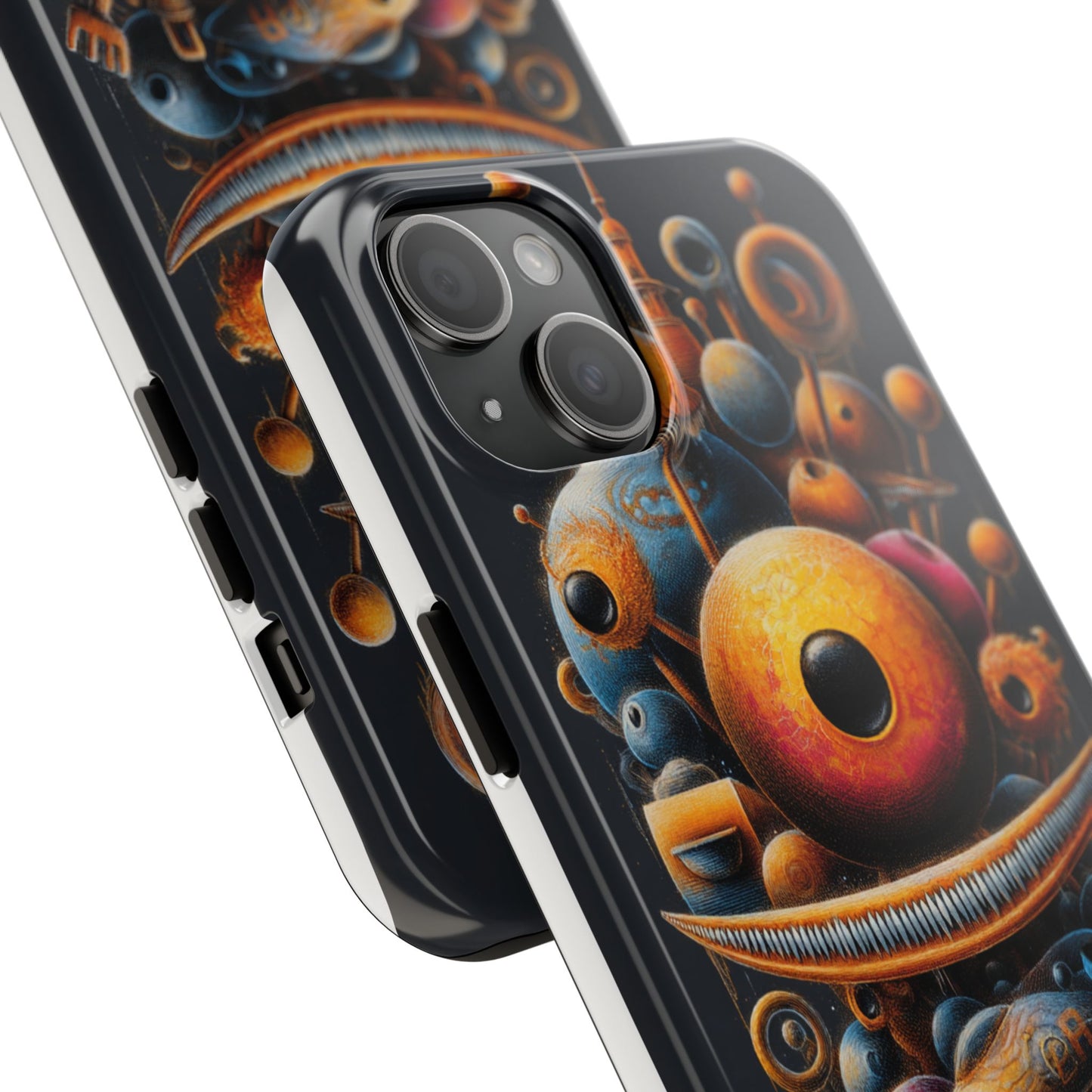 Unique Tough Phone Case with Abstract Art Design