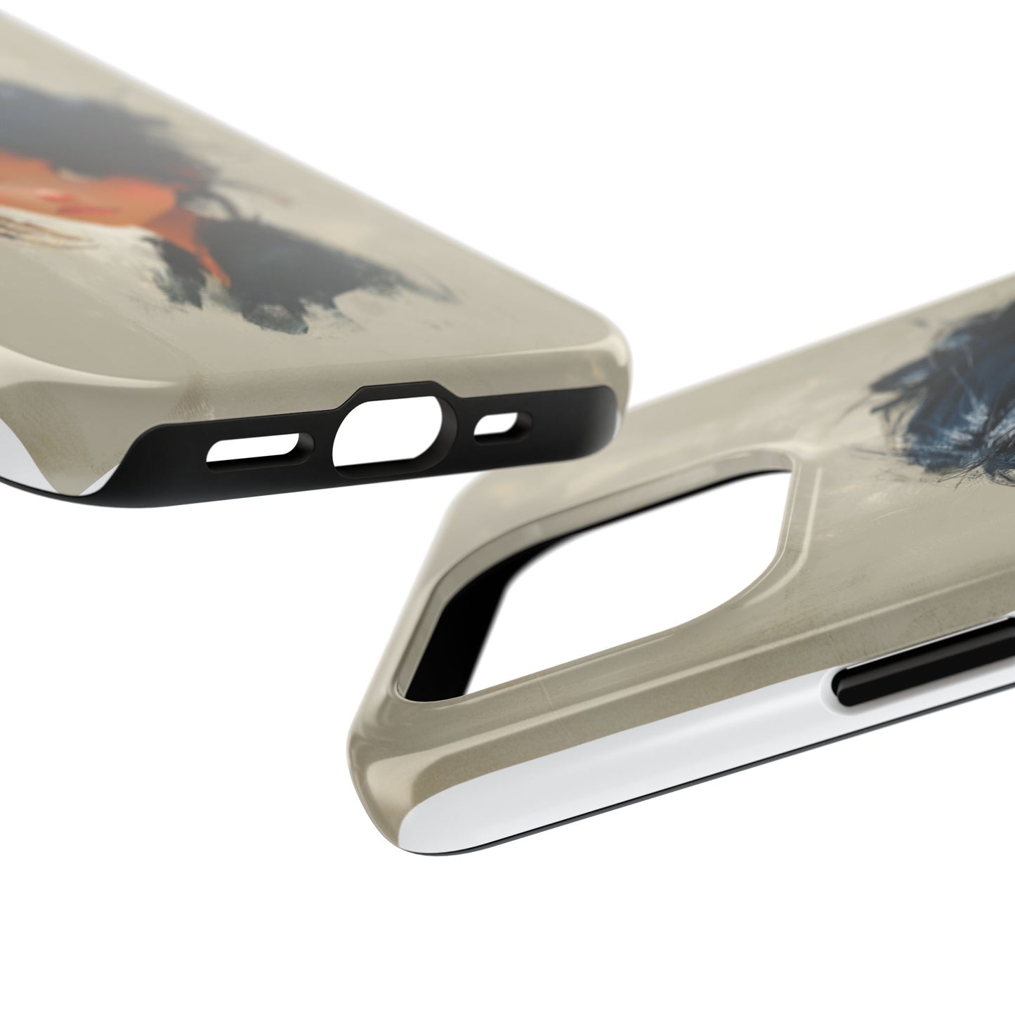 Artistic Tough Phone Case – Unique Portrait Design for Creatives