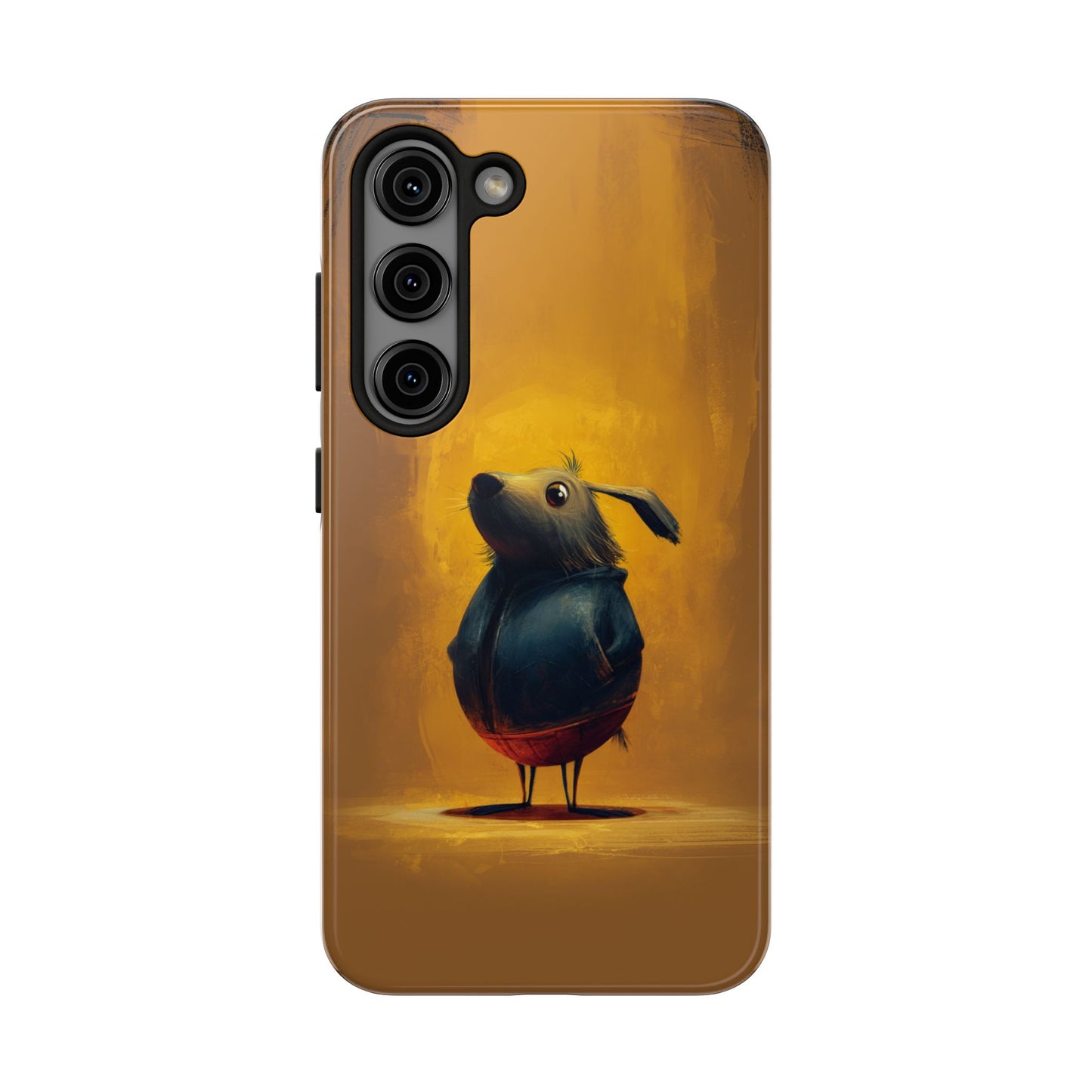 Whimsical Dog Art Tough Phone Case - Durable & Stylish