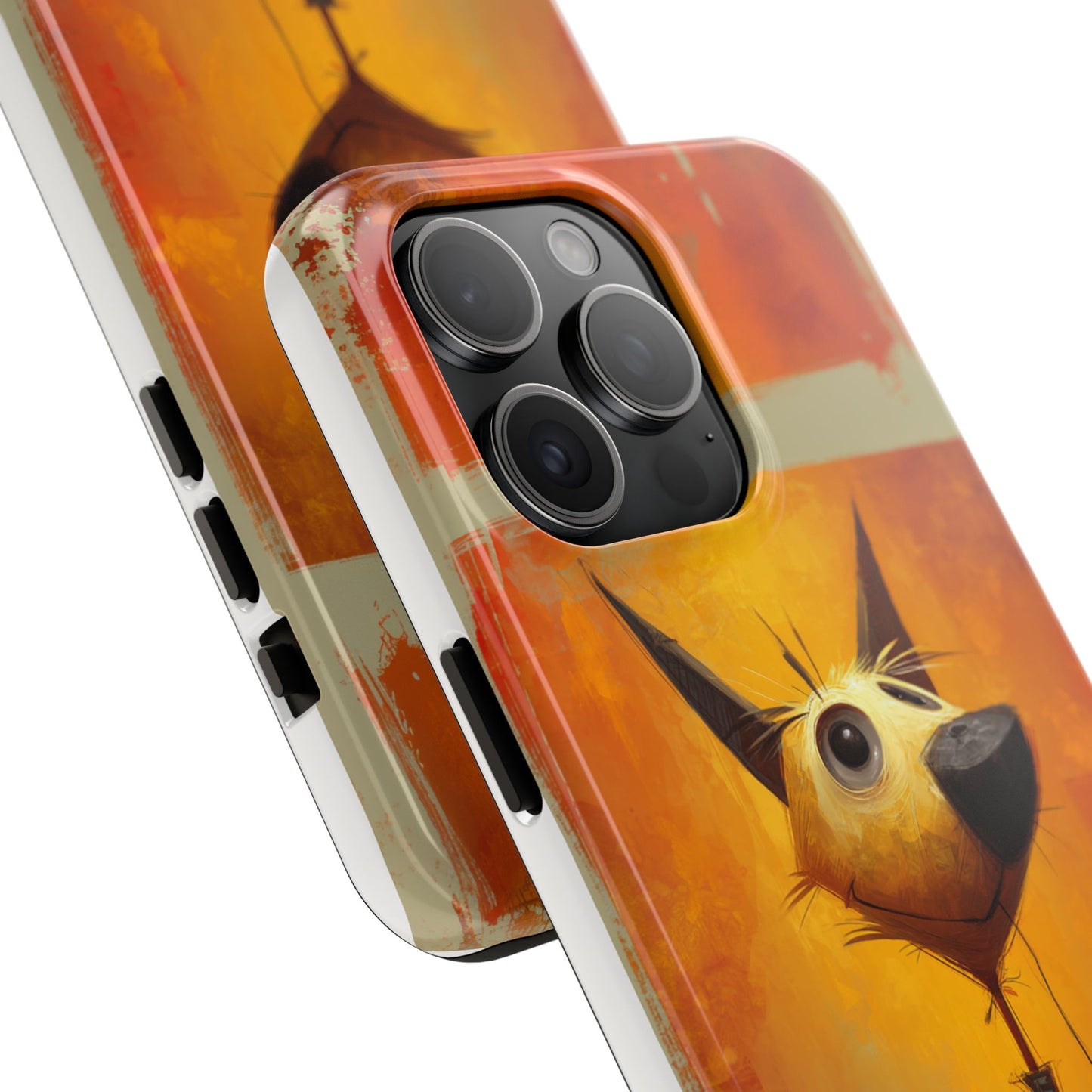 Whimsical Dog Art Tough Phone Case - Fun & Stylish Pet Lover Gift