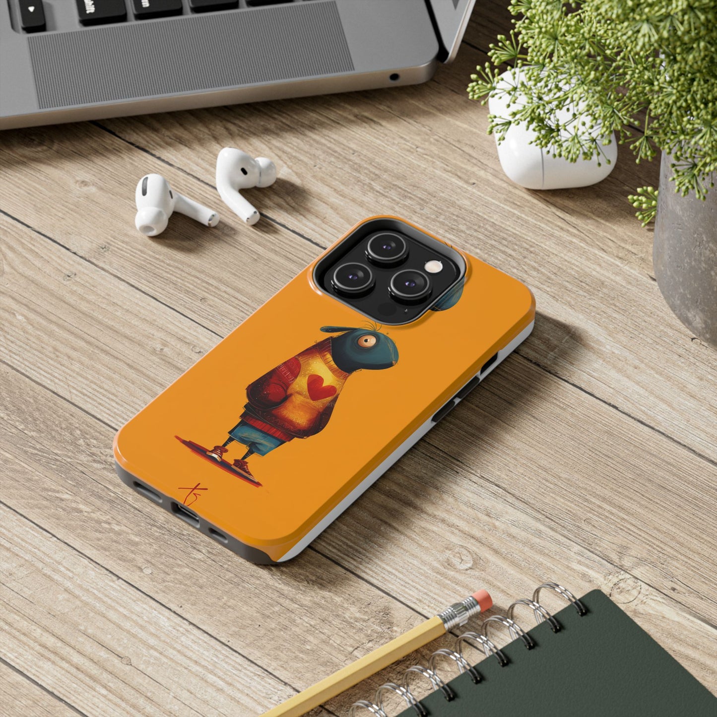 Cute Cartoon Tough Phone Case - Whimsical Sheep Design