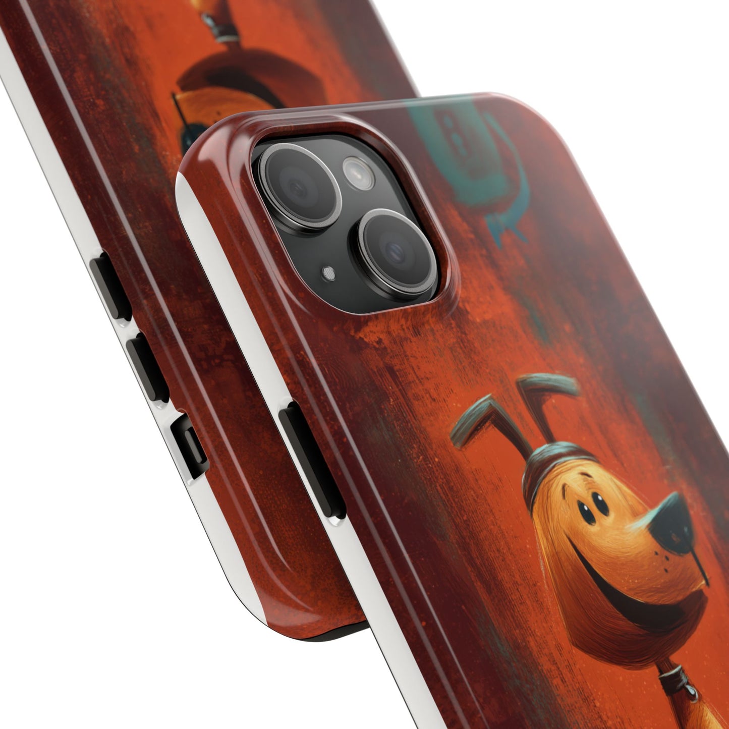 Playful Dog Art Tough Phone Case - Perfect for Pet Lovers