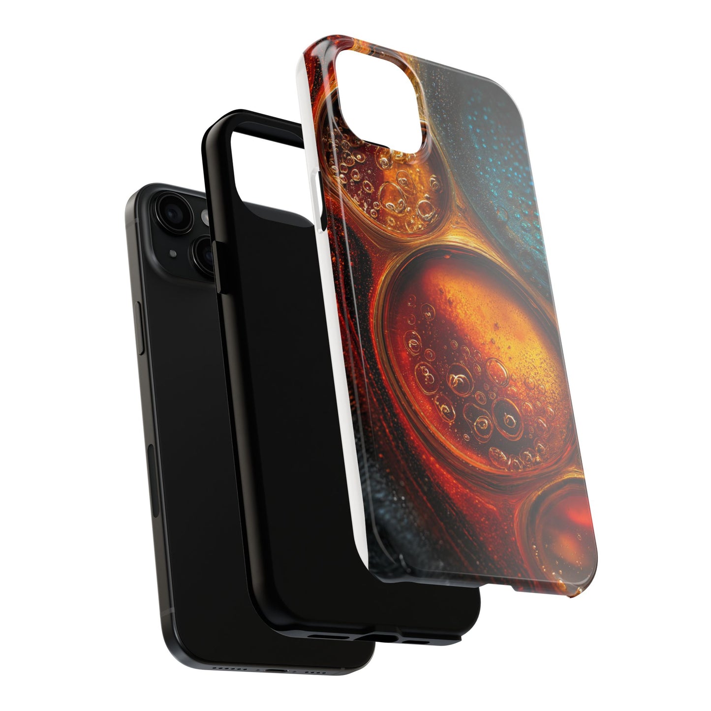 Vibrant Abstract Tough Phone Case – Bubble Design for Ultimate Protection