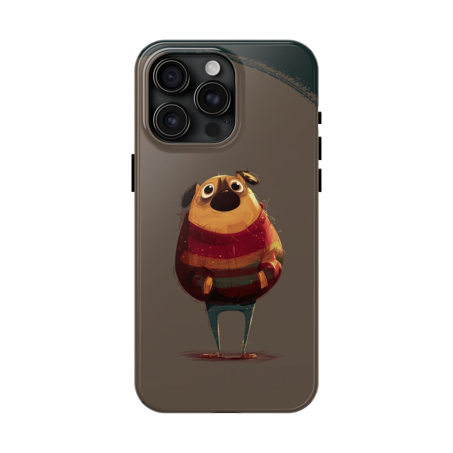 Cute Pug Tough Phone Case - Durable & Stylish Protection for Pet Lovers