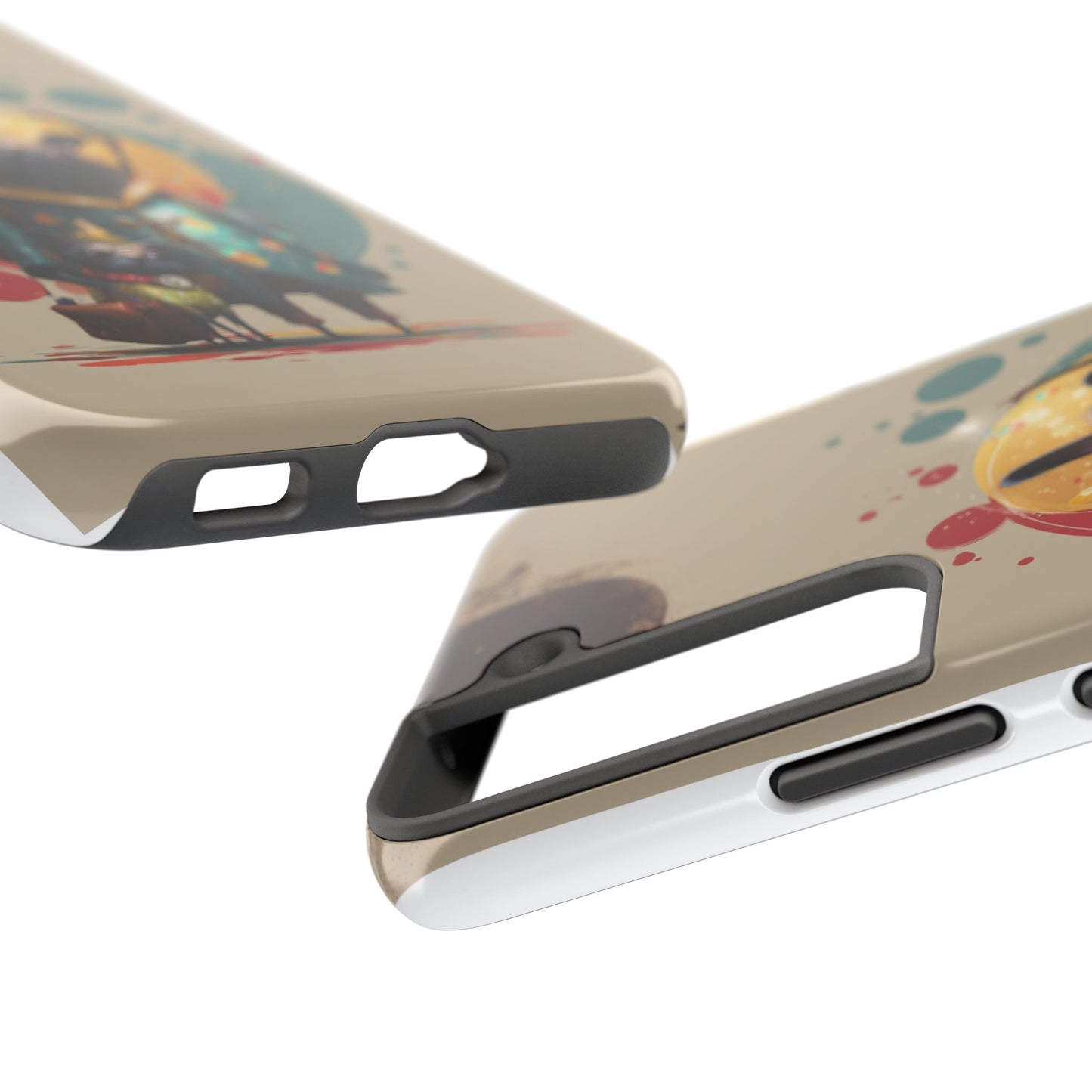 Whimsical Pet-Inspired Tough Phone Case - Perfect for Animal Lovers