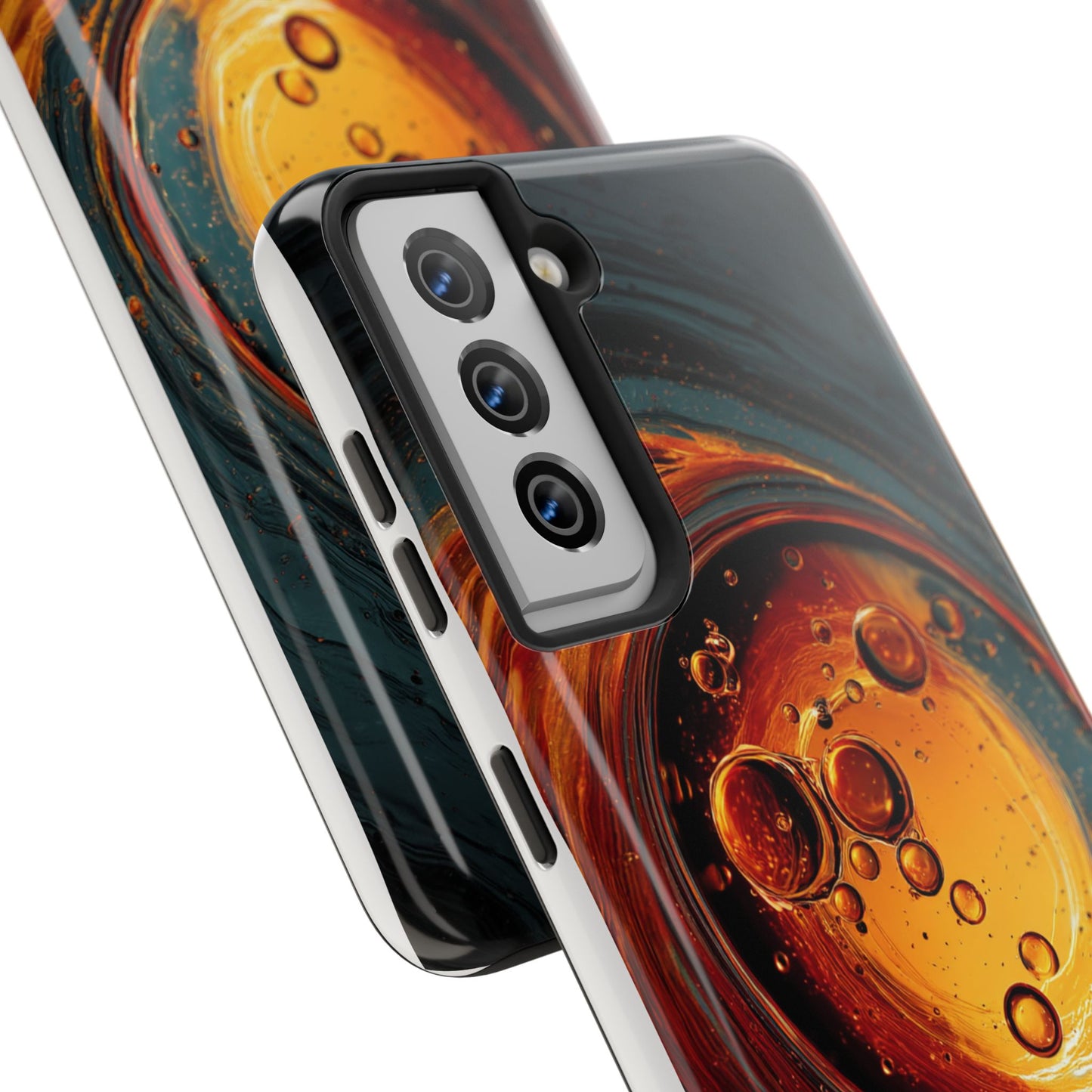 Vibrant Abstract Phone Case with Bubble Design - Tough & Stylish